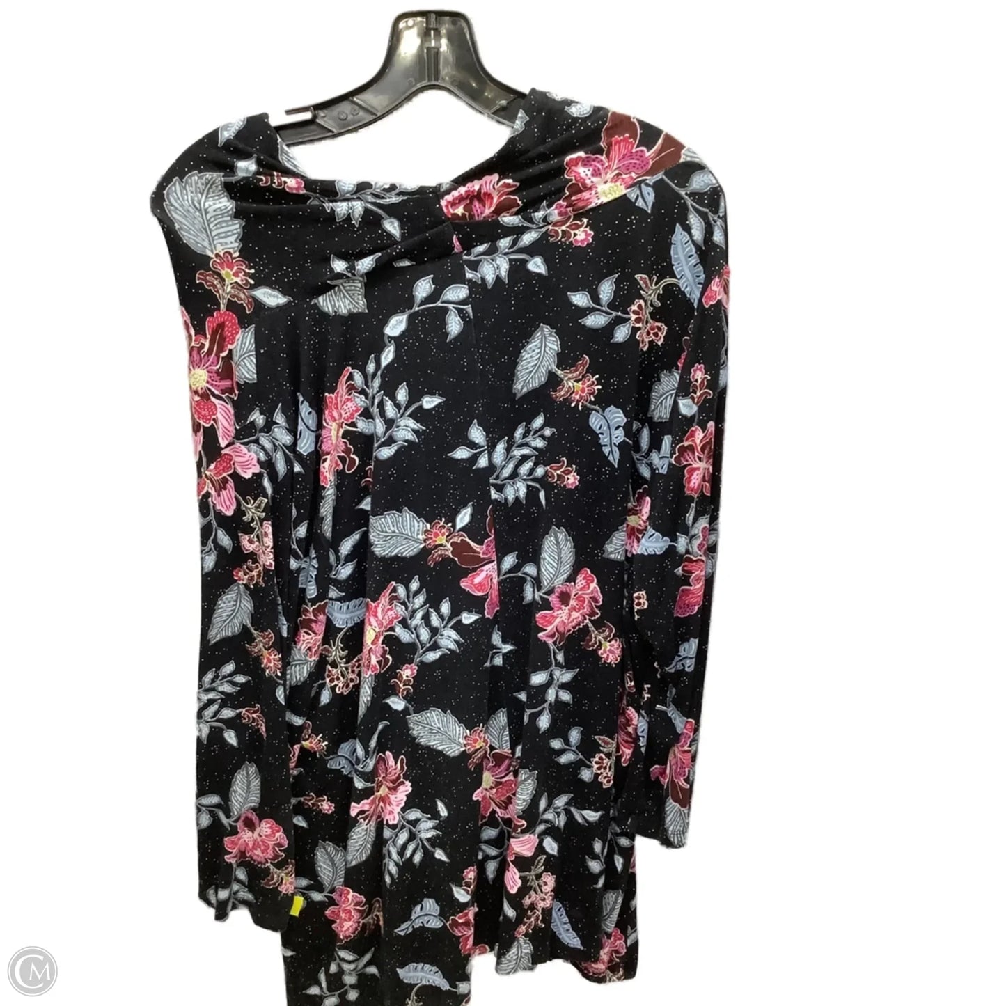 Top Long Sleeve By Avenue In Floral Print, Size: 2x