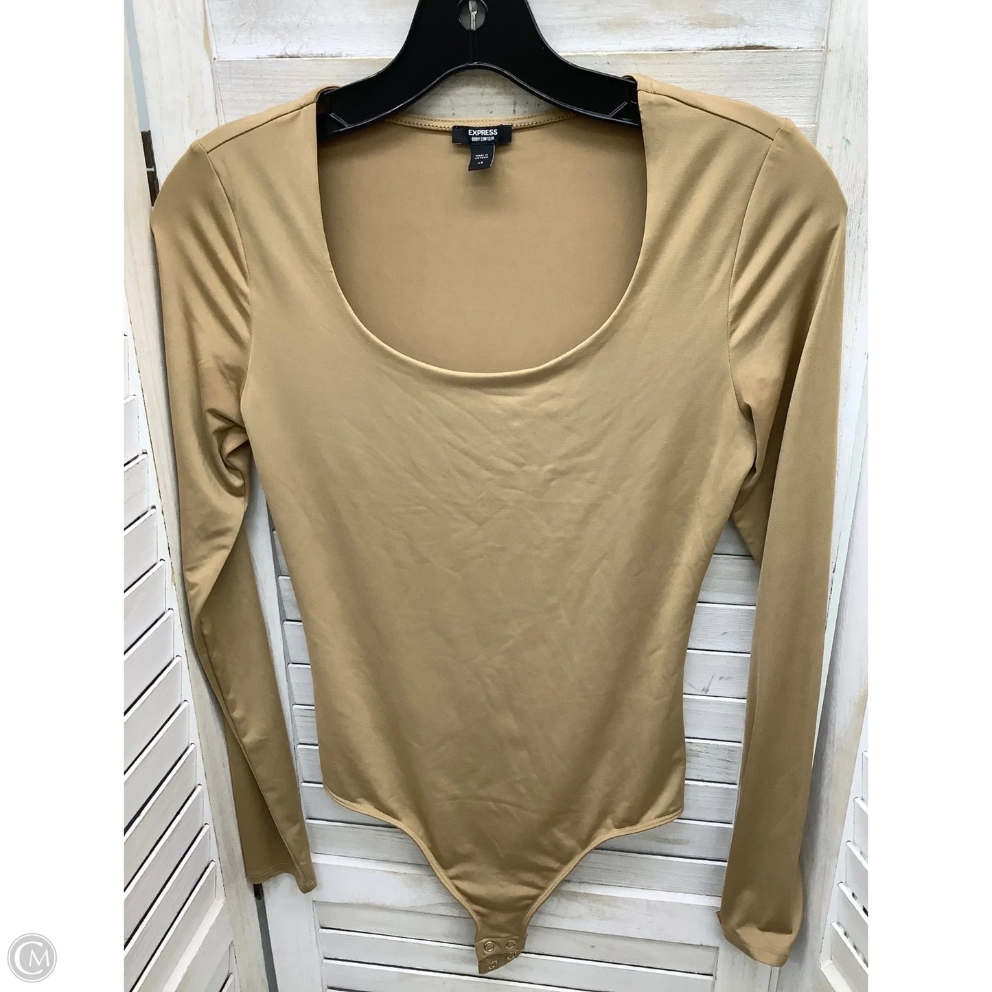 Bodysuit By Express In Tan, Size: Xs