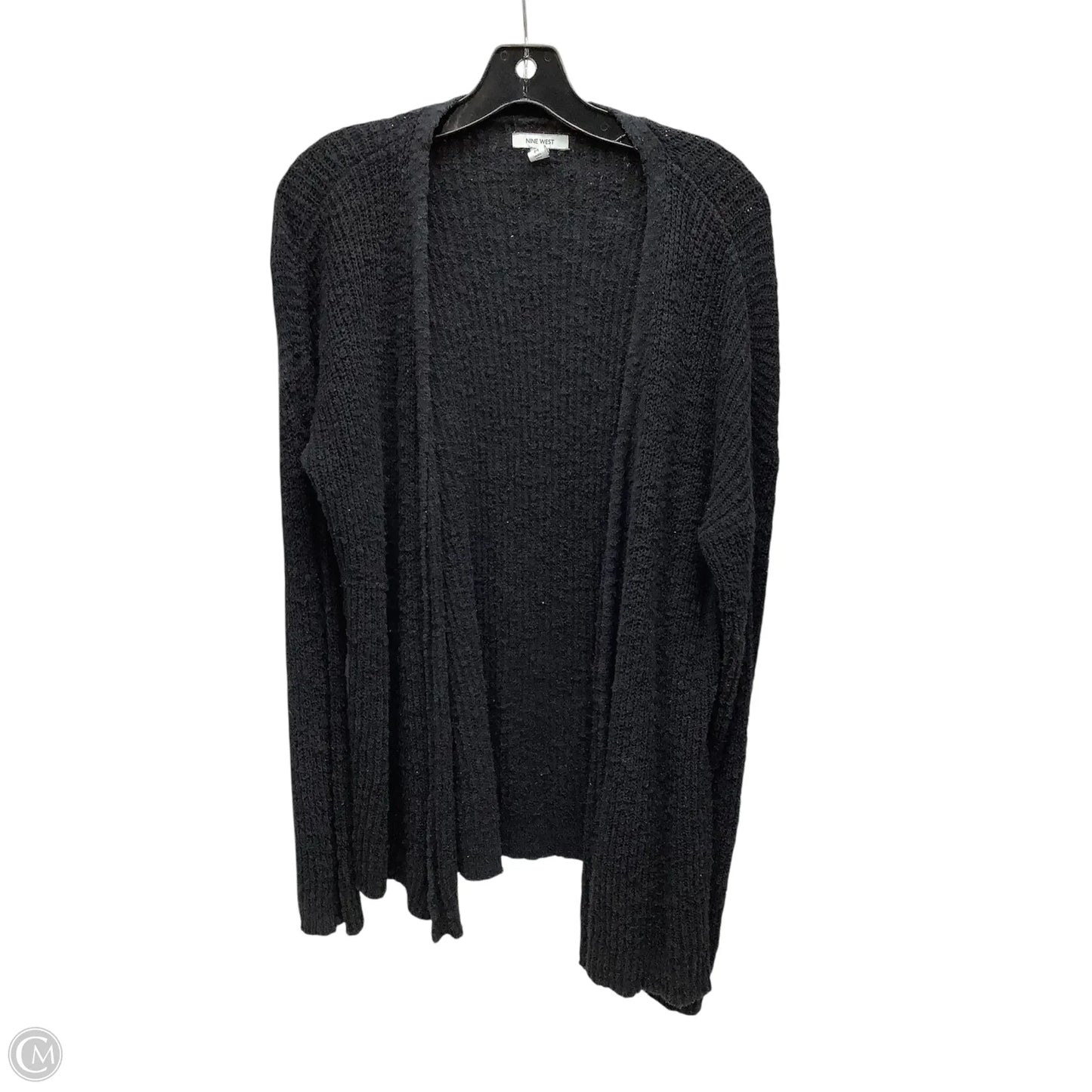 Sweater Cardigan By Nine West Apparel In Black, Size: M