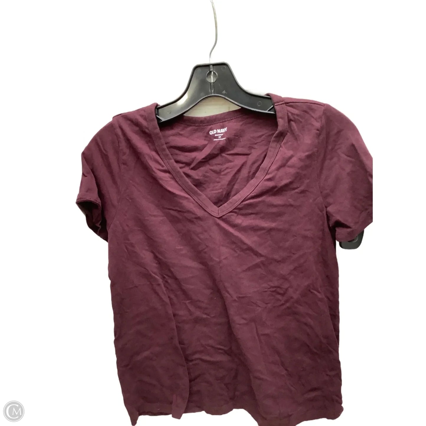 Top Short Sleeve By Old Navy In Maroon, Size: Xs