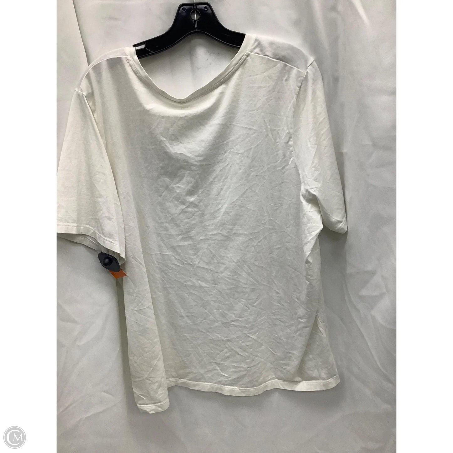 Top Short Sleeve By Lands End In White, Size: 2x