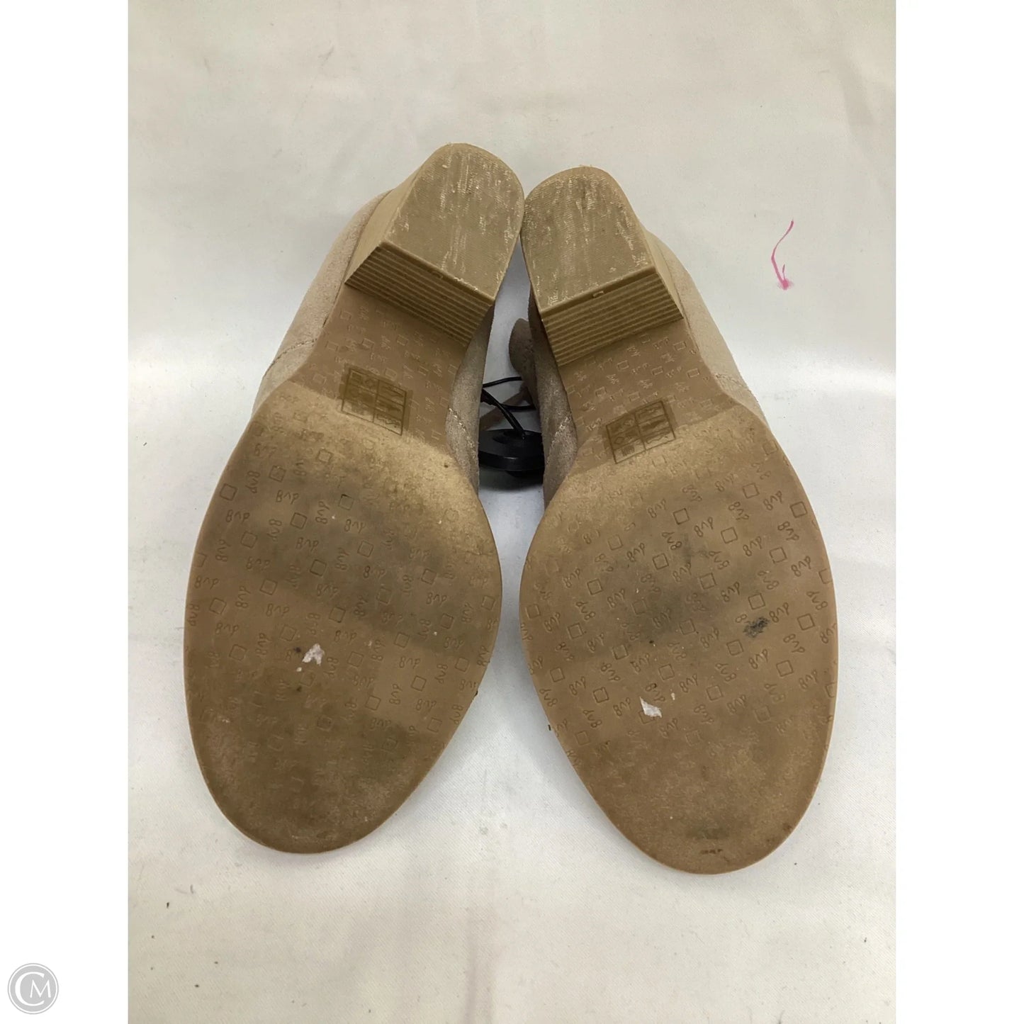 Boots Ankle Heels By Dolce Vita In Beige, Size: 7.5