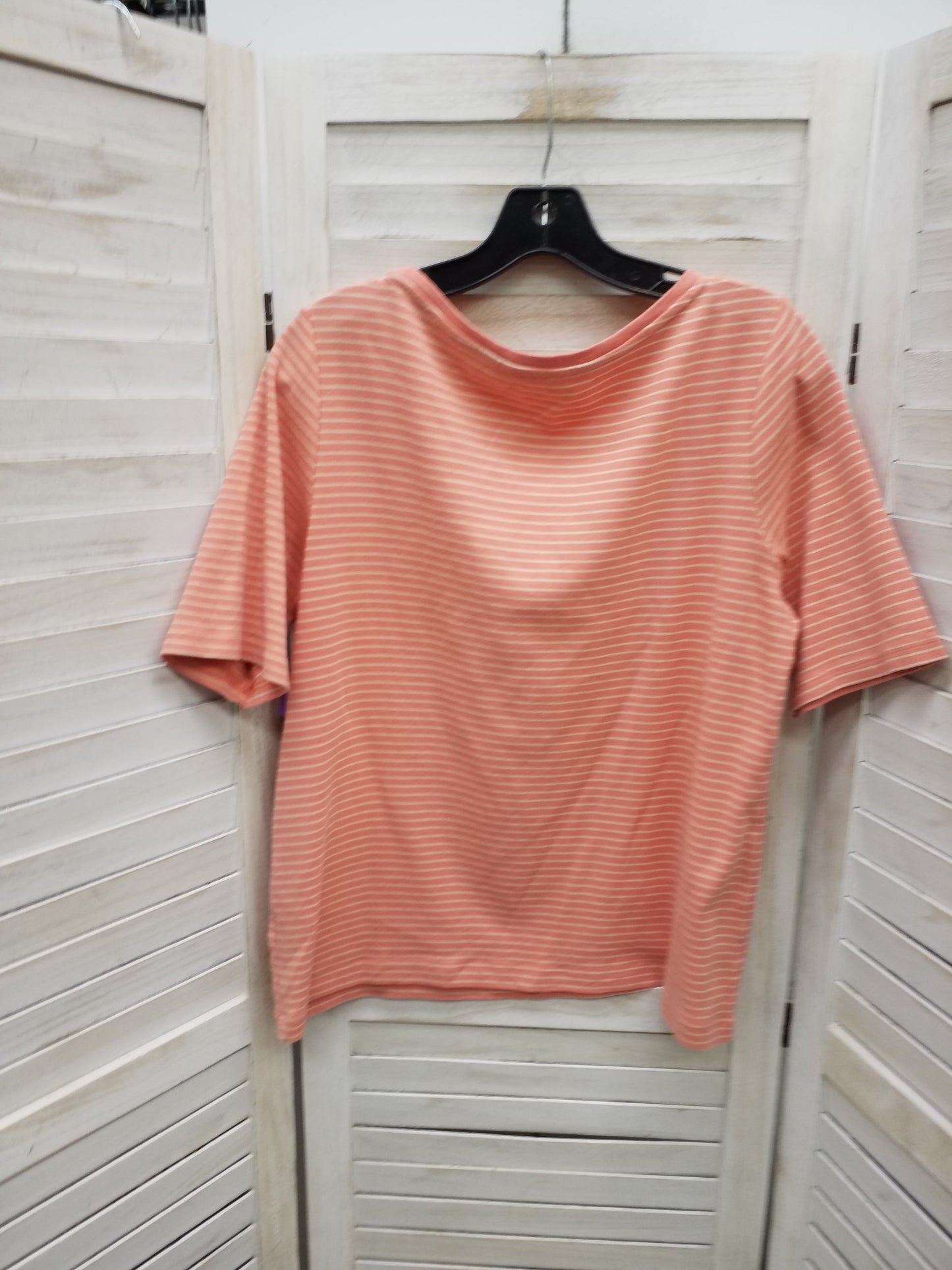 Top Short Sleeve Basic By Croft And Barrow Size: Xl