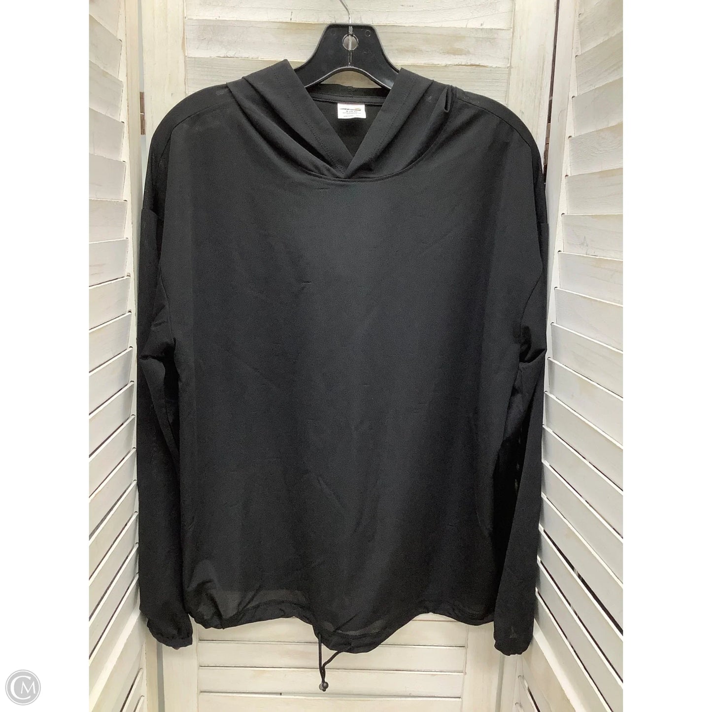 Athletic Top Long Sleeve Hoodie By Avia In Black, Size: S