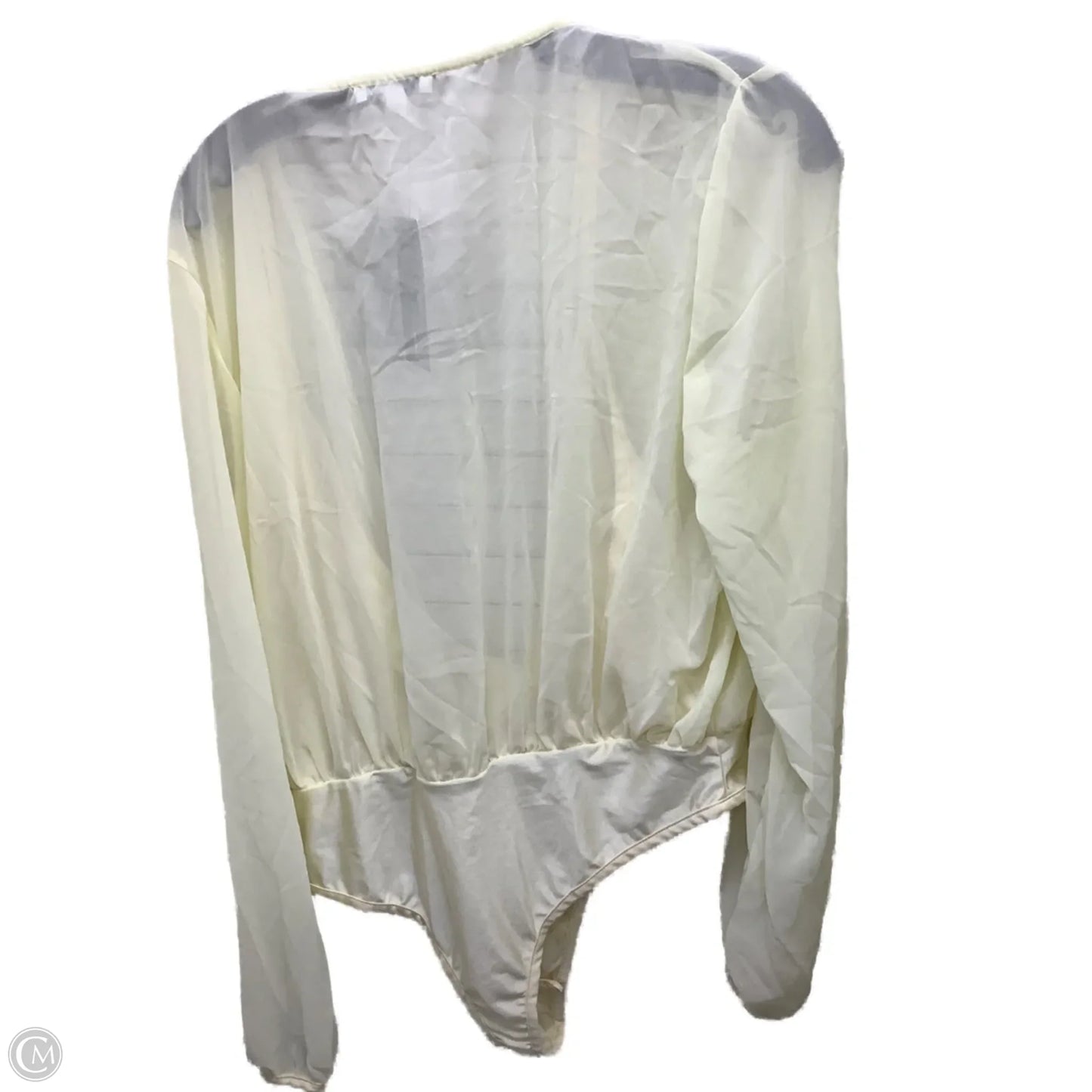 Bodysuit By Fashion Nova In Ivory, Size: 1x