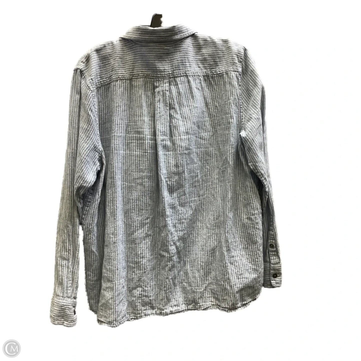 Top Long Sleeve By Chaps In Striped Pattern, Size: Xl