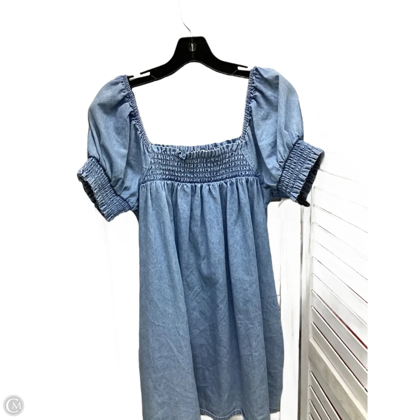 Dress Casual Midi By American Eagle In Blue Denim, Size: S