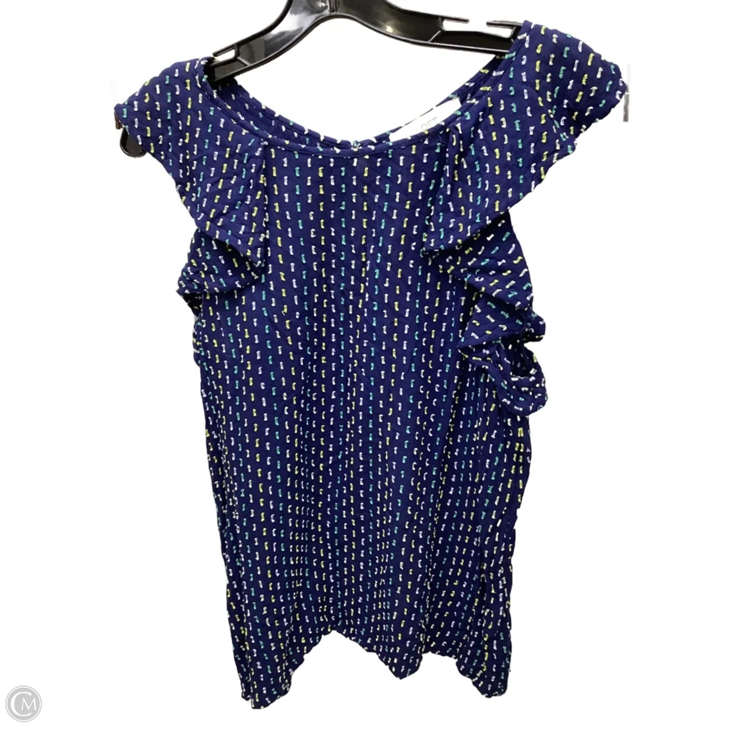Top Sleeveless By Susan Graver In Navy, Size: L