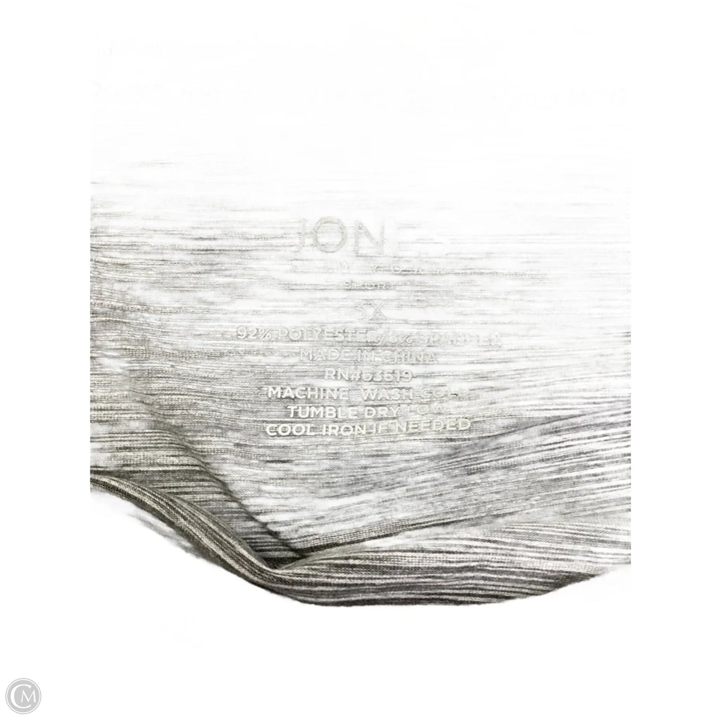 Top Long Sleeve By Jones New York In Grey, Size: 3x