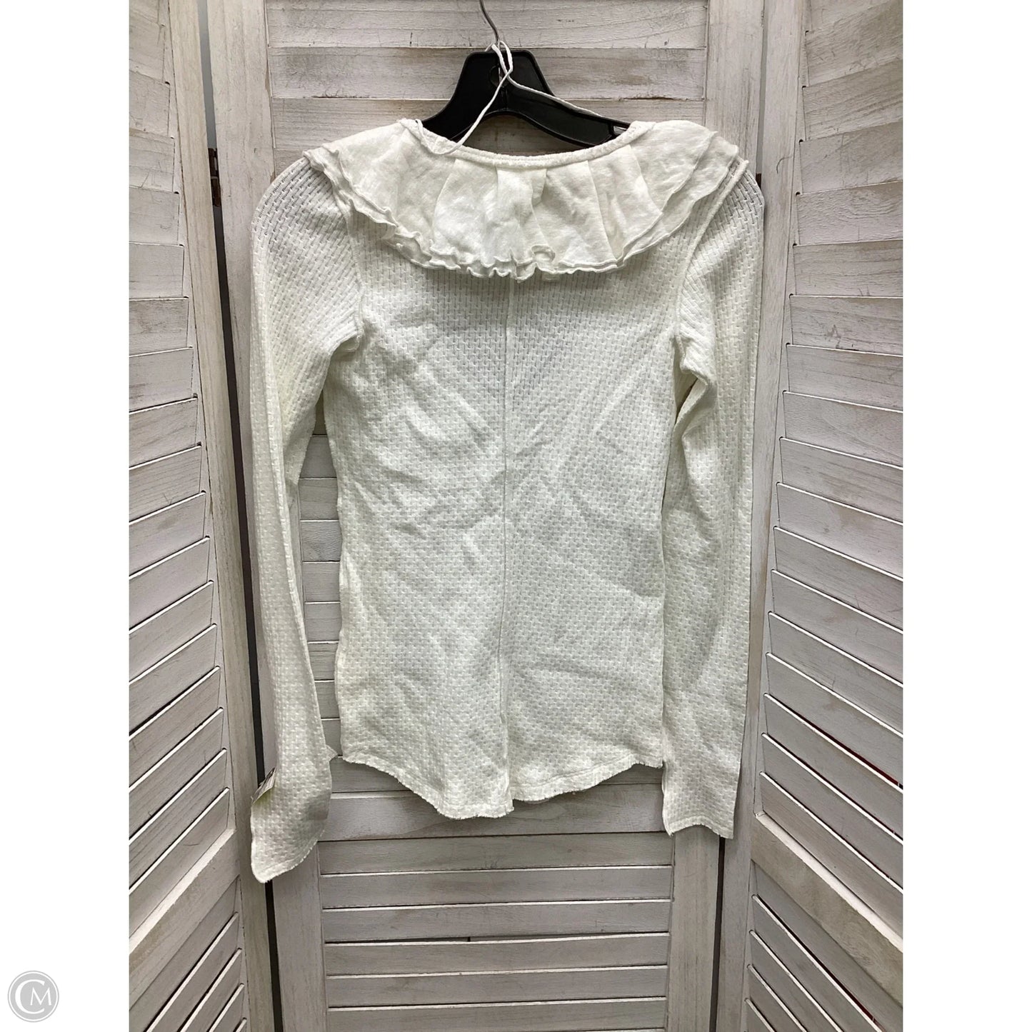 Top Long Sleeve By Free People In White, Size: S