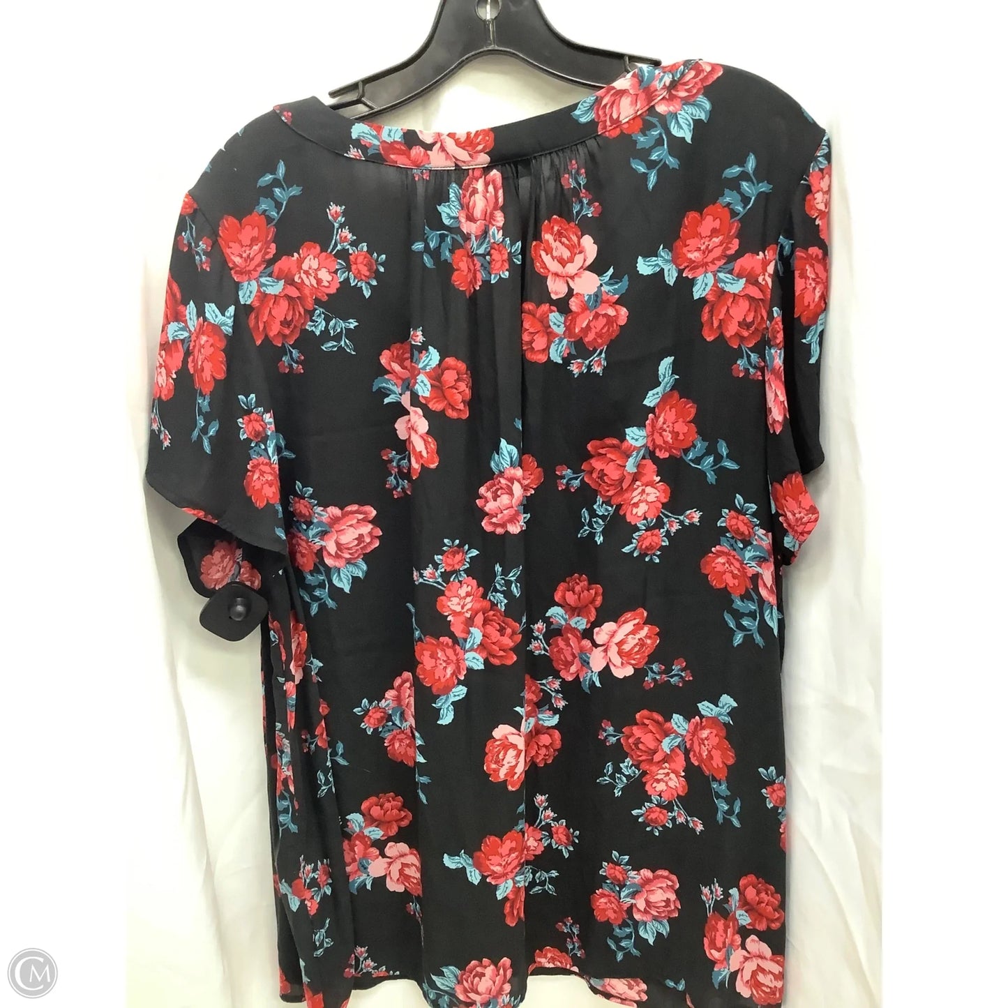 Top Short Sleeve By Torrid In Floral Print, Size: L