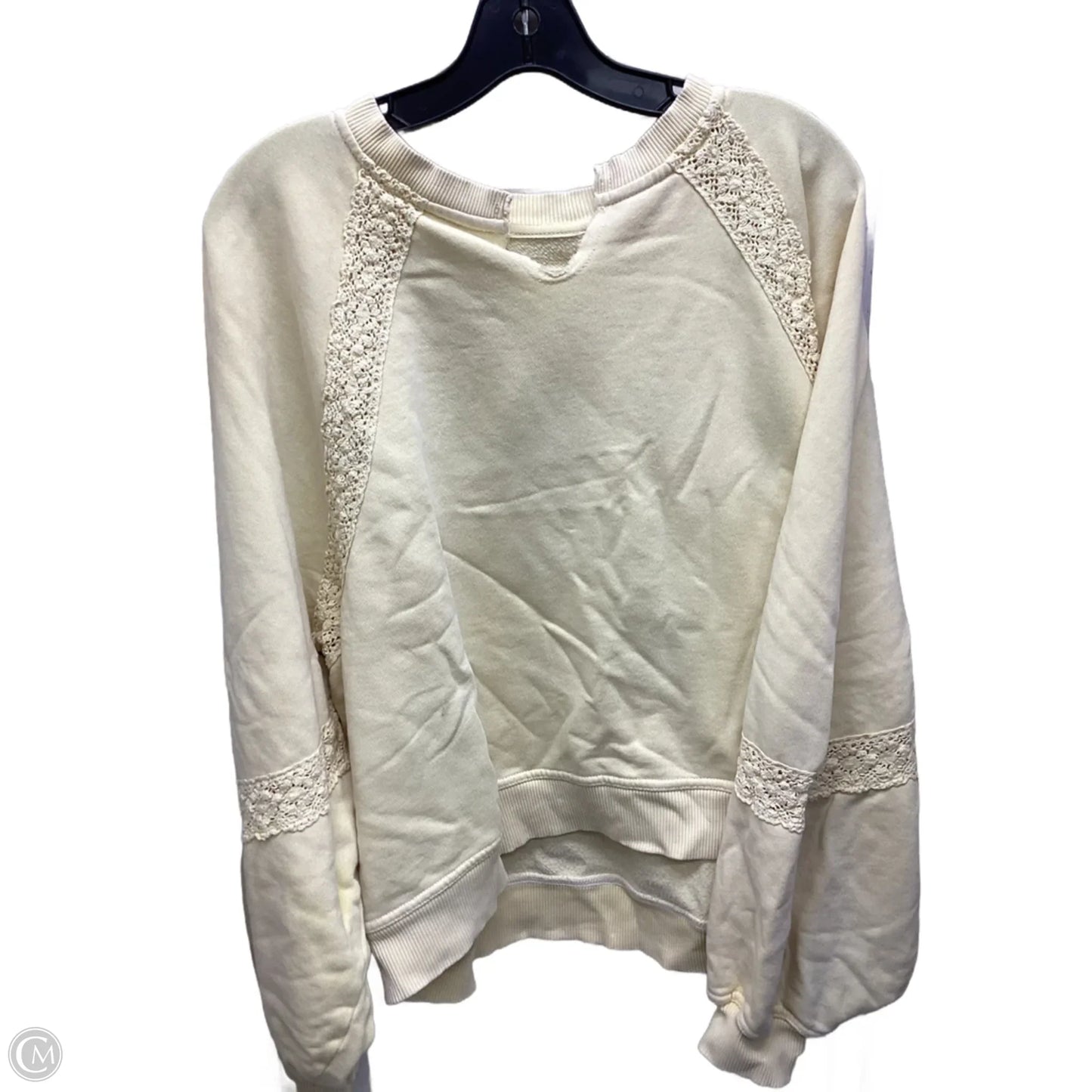 Sweatshirt Crewneck By Aerie In Yellow, Size: M