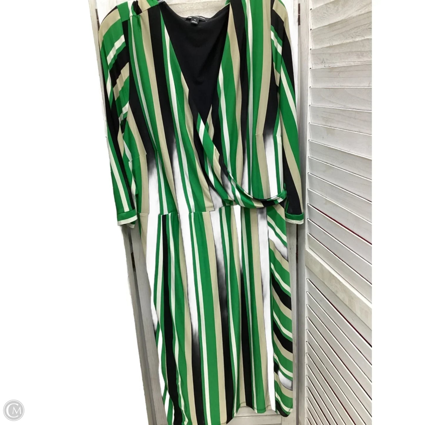 Dress Casual Midi By Inc In Striped Pattern, Size: 3x