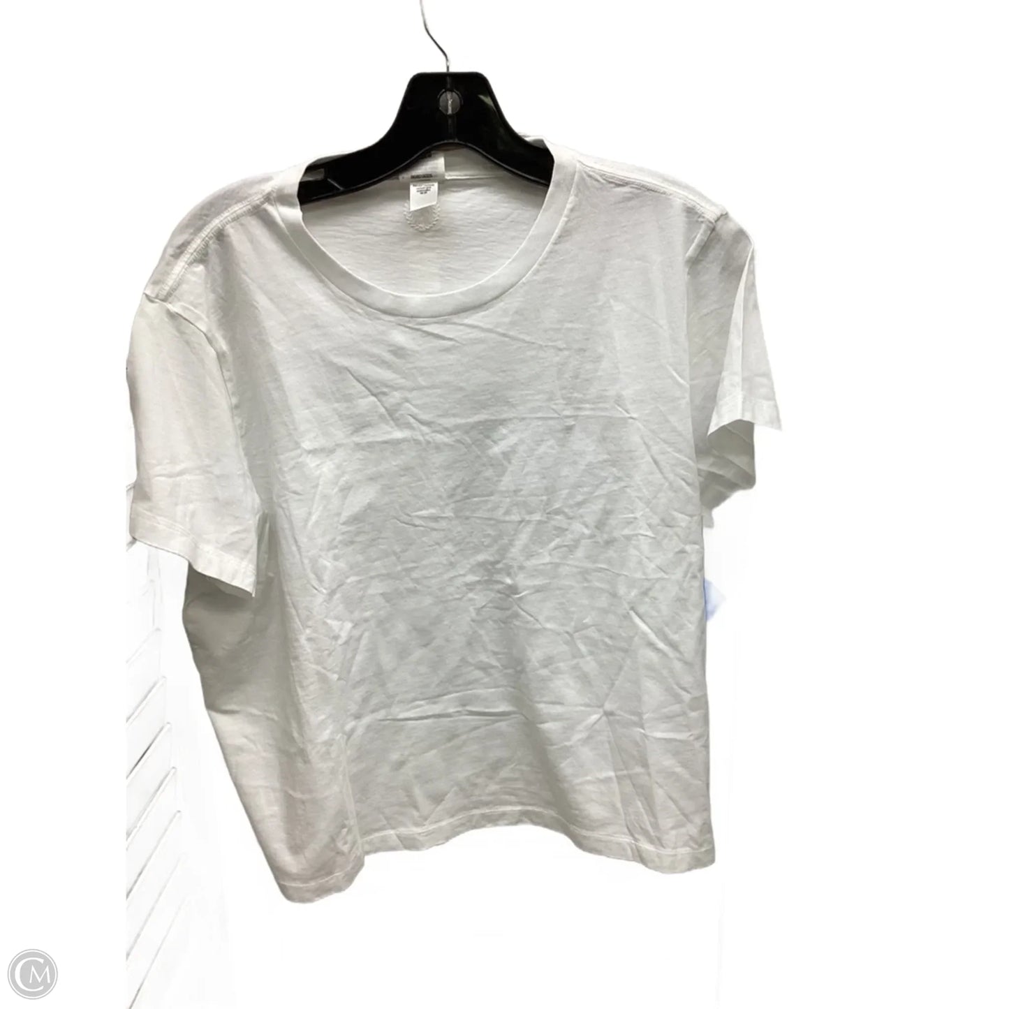 Top Short Sleeve By Pink In White, Size: Xl