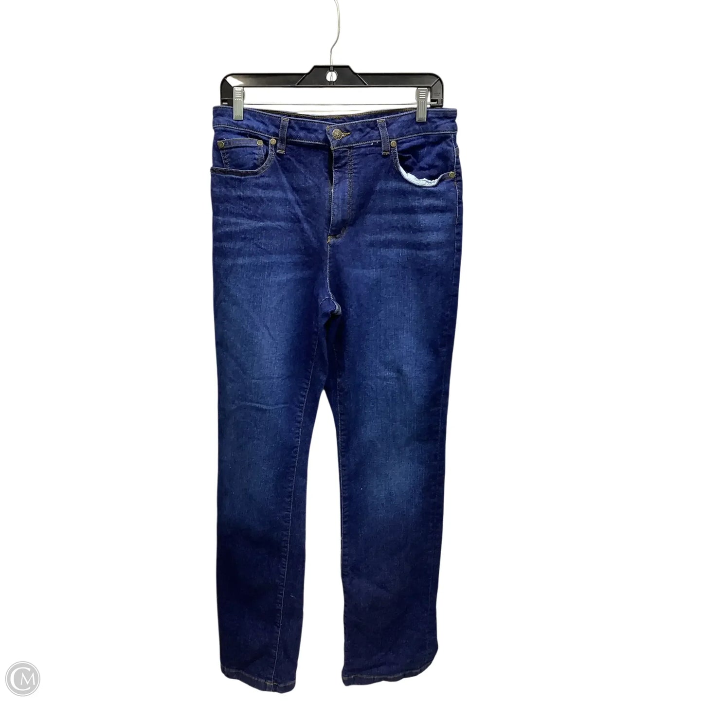 Jeans Straight By Brooks Brothers In Blue Denim, Size: 12