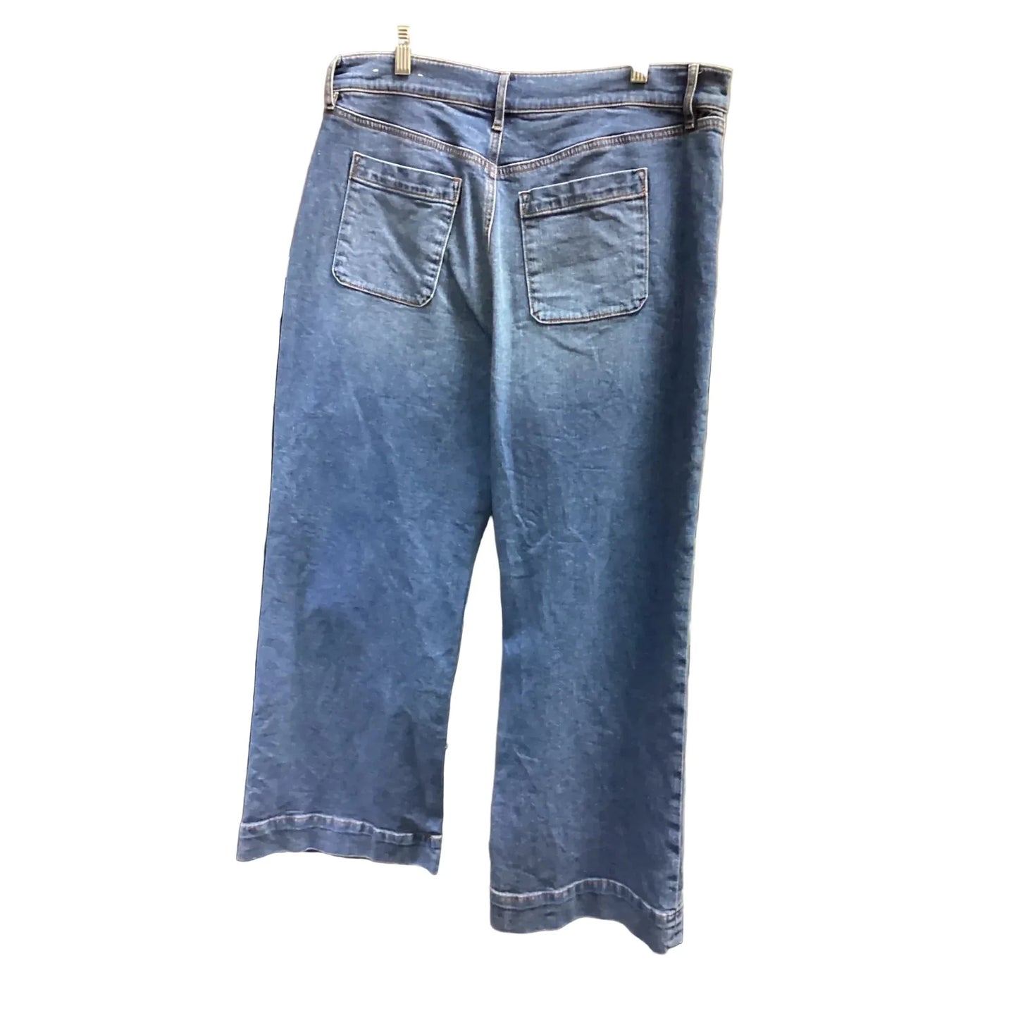 Jeans Straight By Chicos In Blue Denim, Size: 10