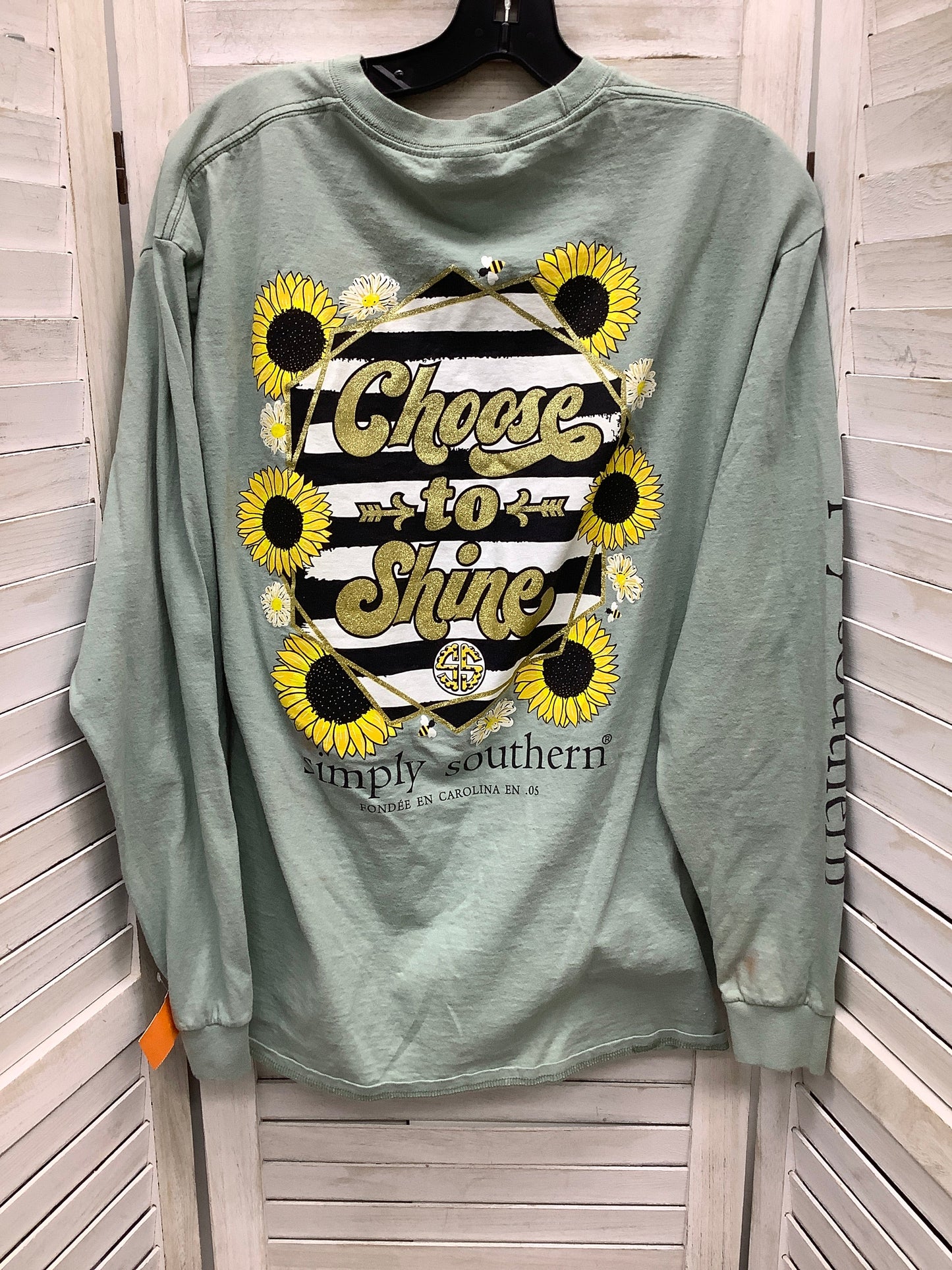 Top Long Sleeve Basic By Simply Southern Size: L