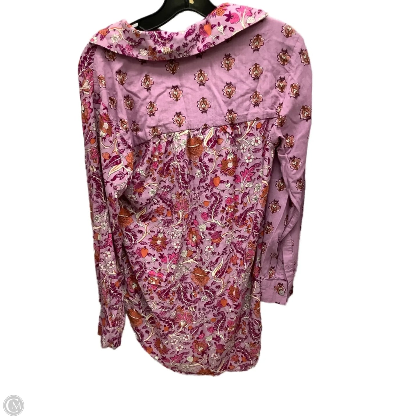 Top Long Sleeve By Knox Rose In Floral Print, Size: Xs