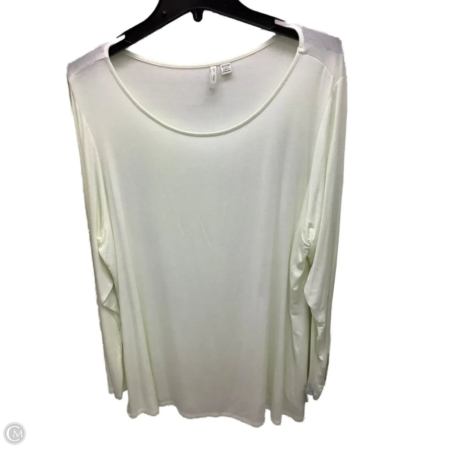 Top Long Sleeve By Cato In Yellow, Size: 3x