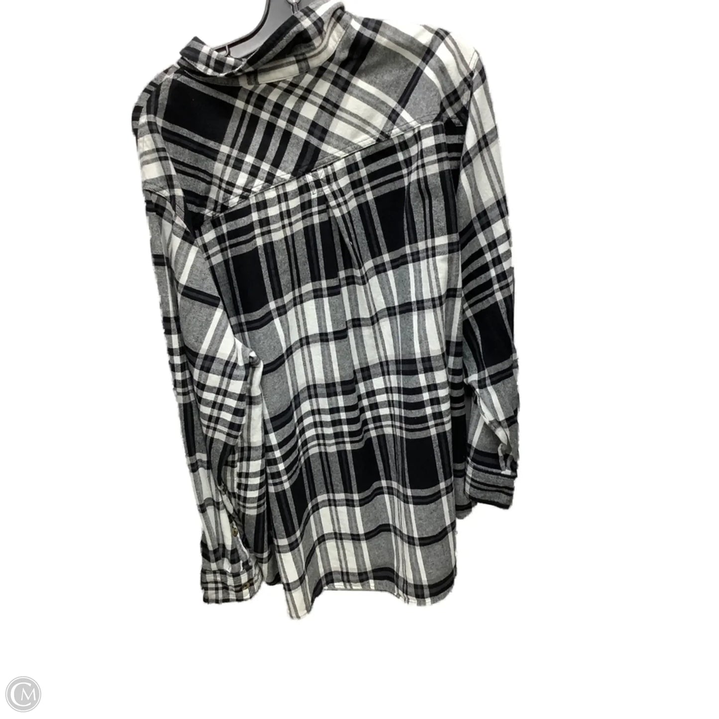 Top Long Sleeve By Sonoma In Plaid Pattern, Size: 3x