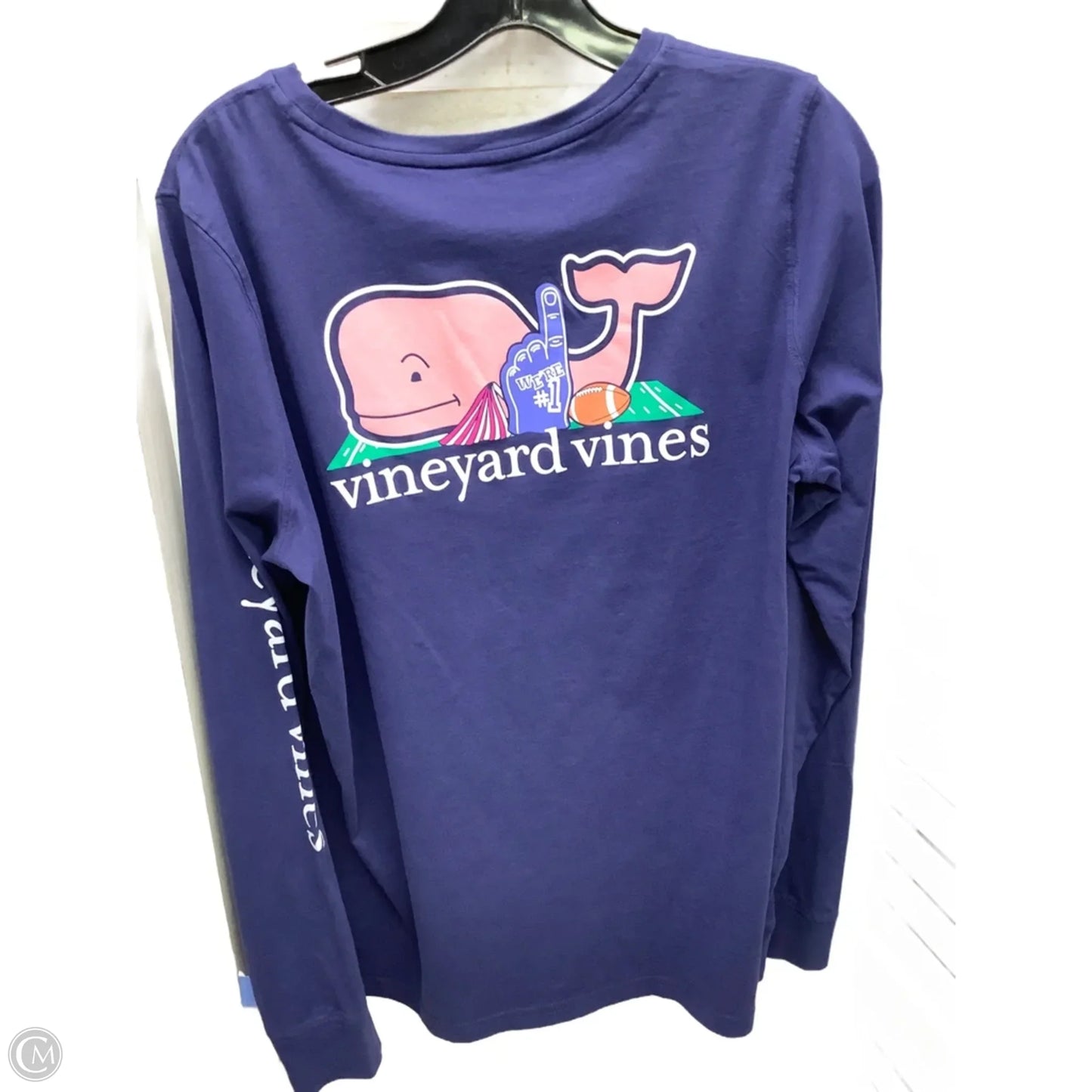 Top Long Sleeve By Simply Southern In Navy, Size: L