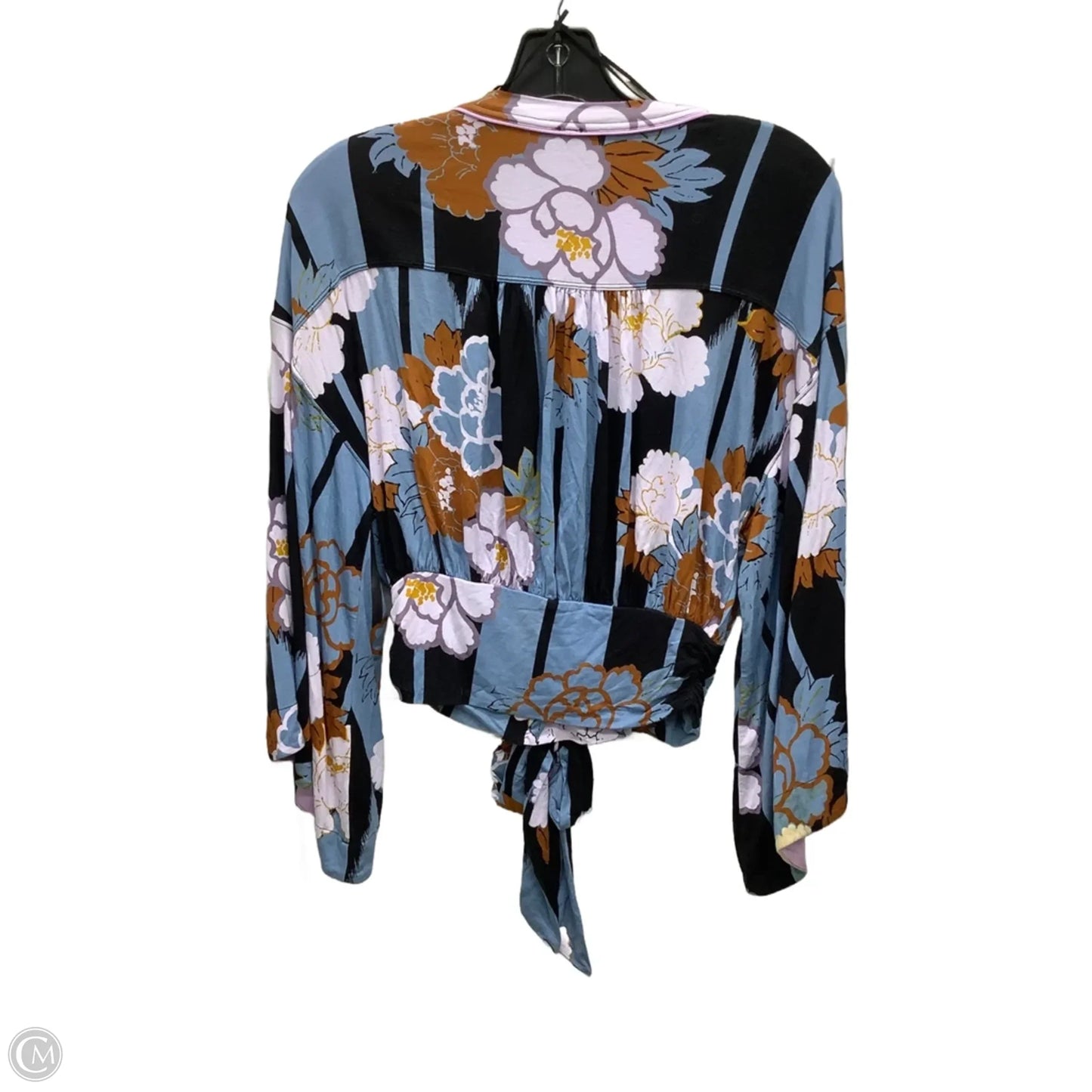 Top Long Sleeve By Free People In Floral Print, Size: Xs