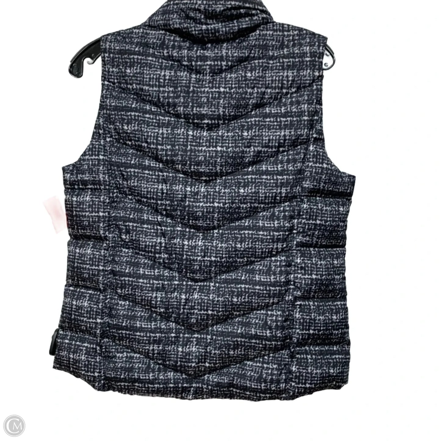 Vest Puffer & Quilted By Lands End In Black & White, Size: S