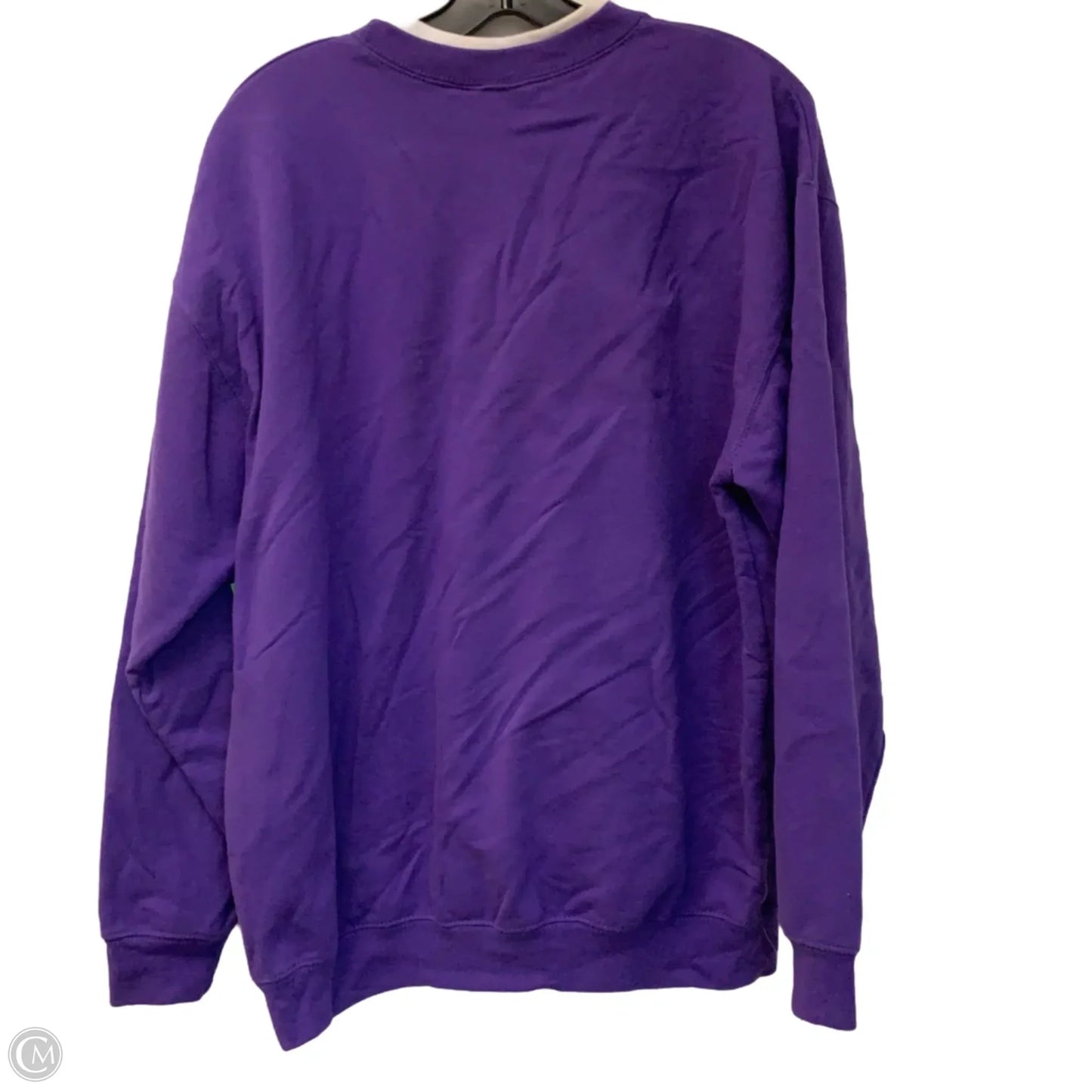Sweatshirt Crewneck By M&C Sportswear In Purple, Size: L