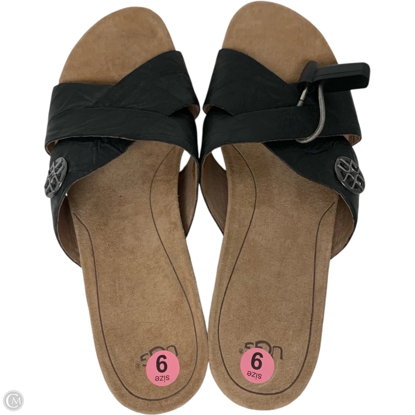 Sandals Designer By Ugg In Black, Size: 9