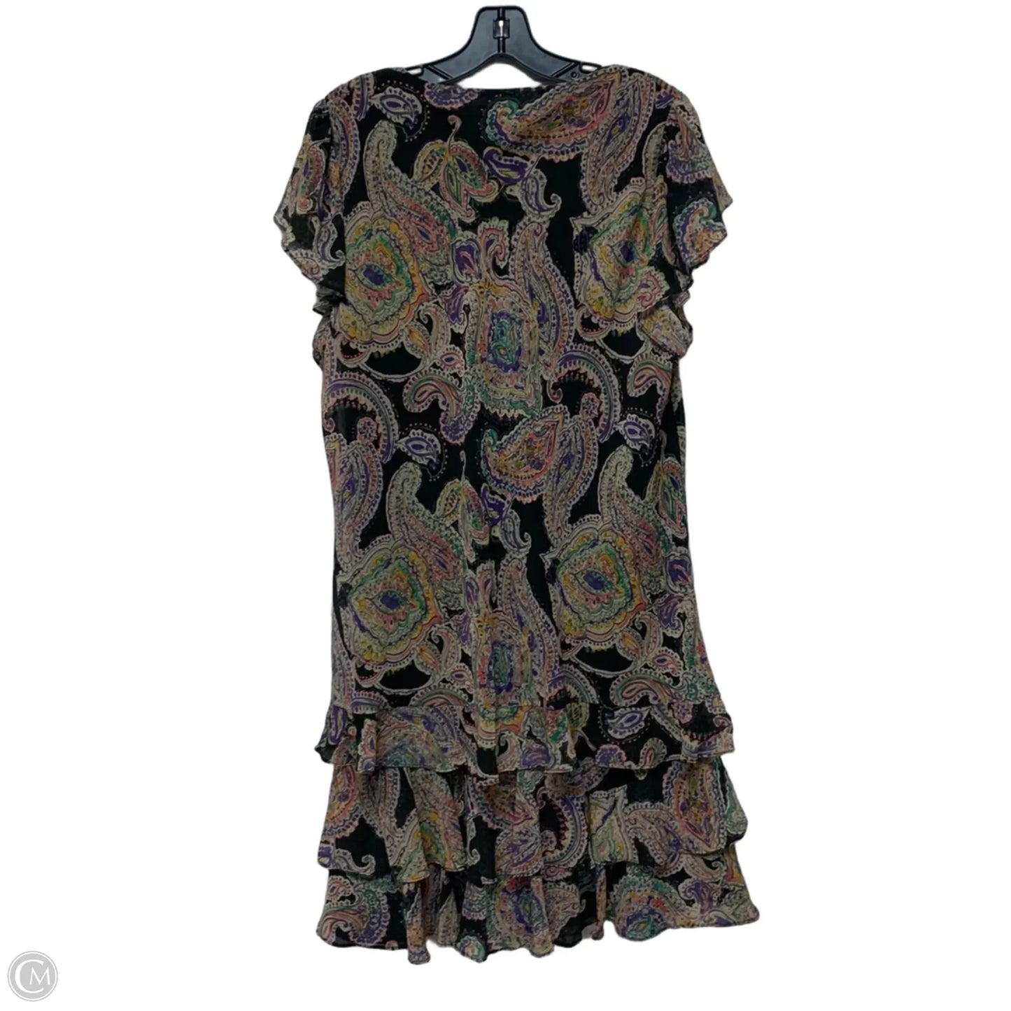 Dress Casual Short By Lauren By Ralph Lauren In Black & Purple, Size: Xl