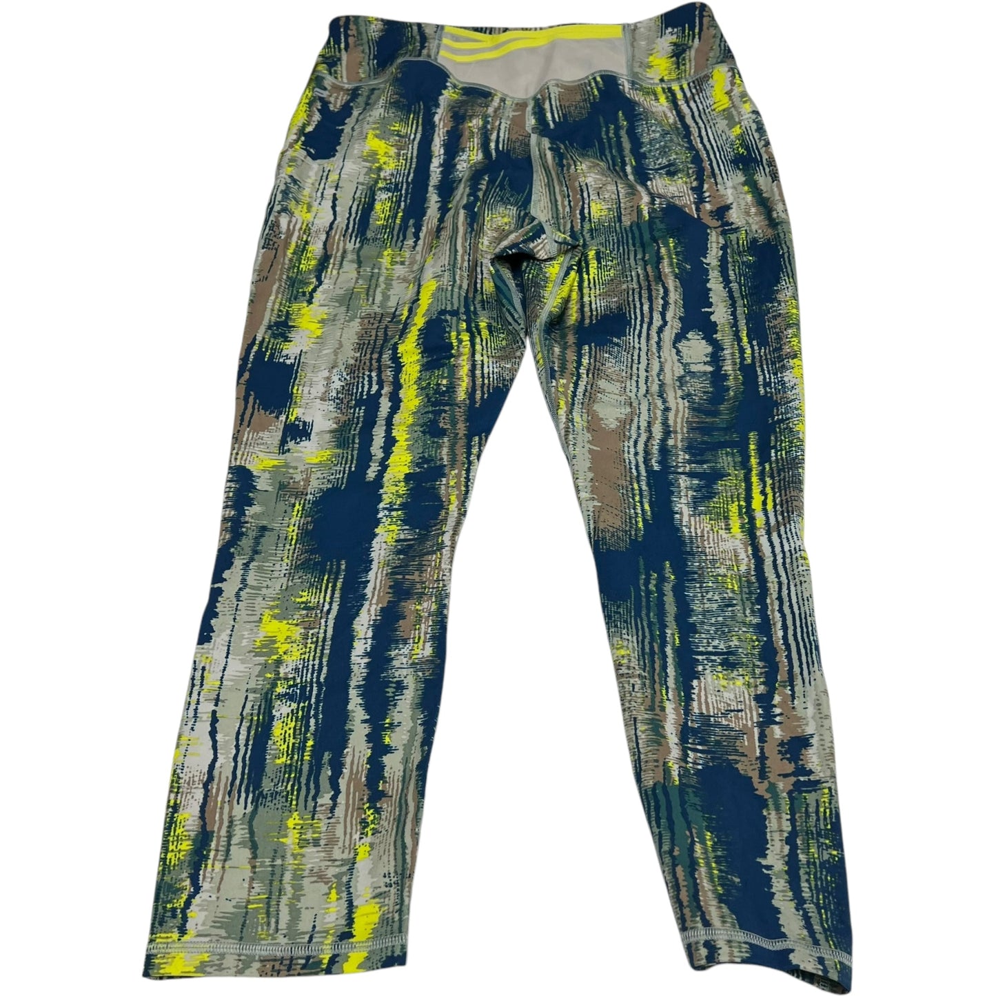 Athletic Leggings By Fabletics In Blue & Green, Size: Xl