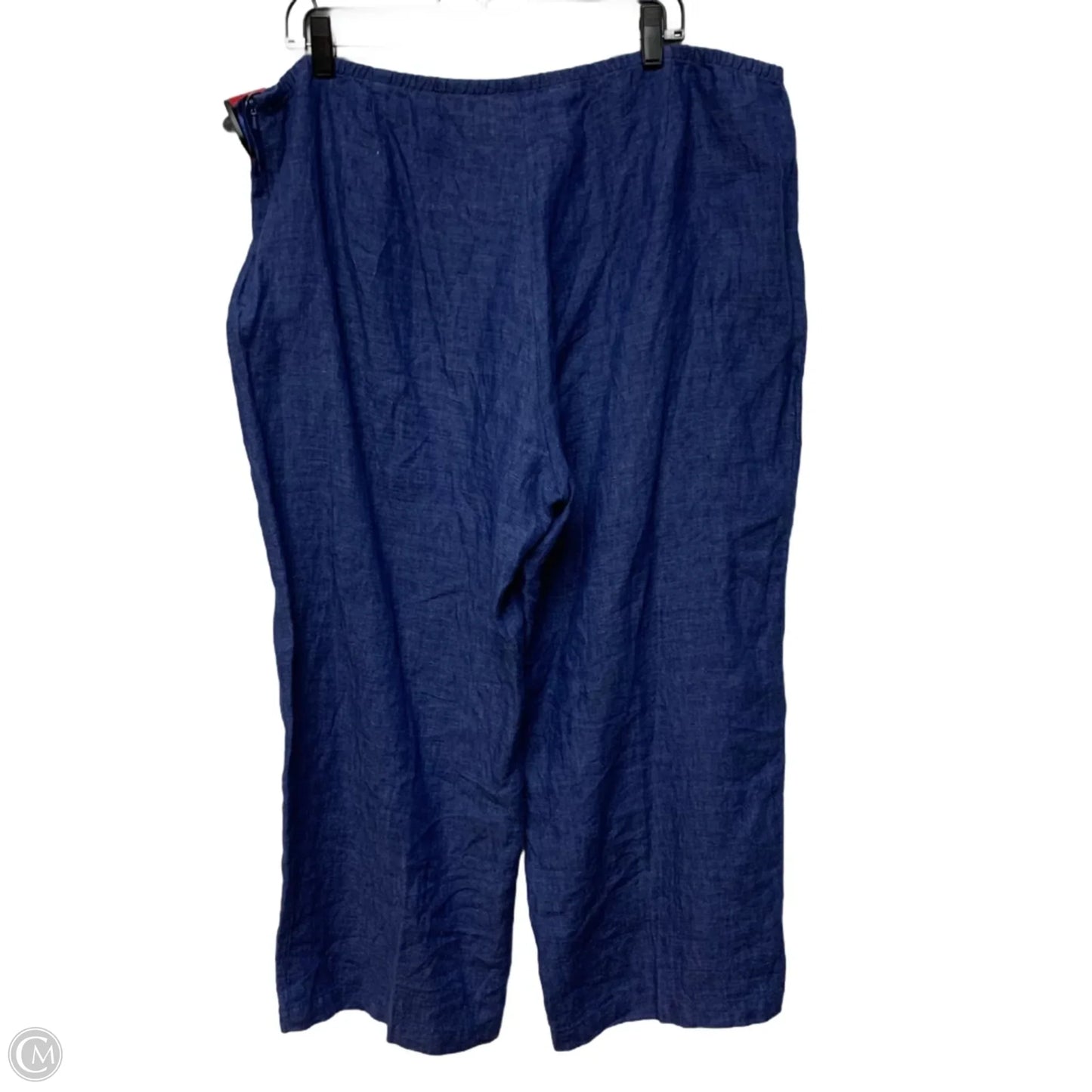Pants Linen By Eileen Fisher In Blue, Size: Xl