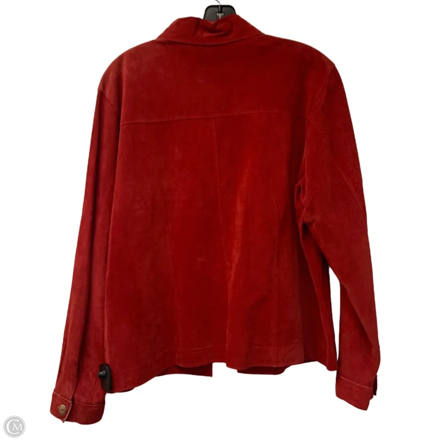 Jacket Leather By Chicos In Red, Size: Xs