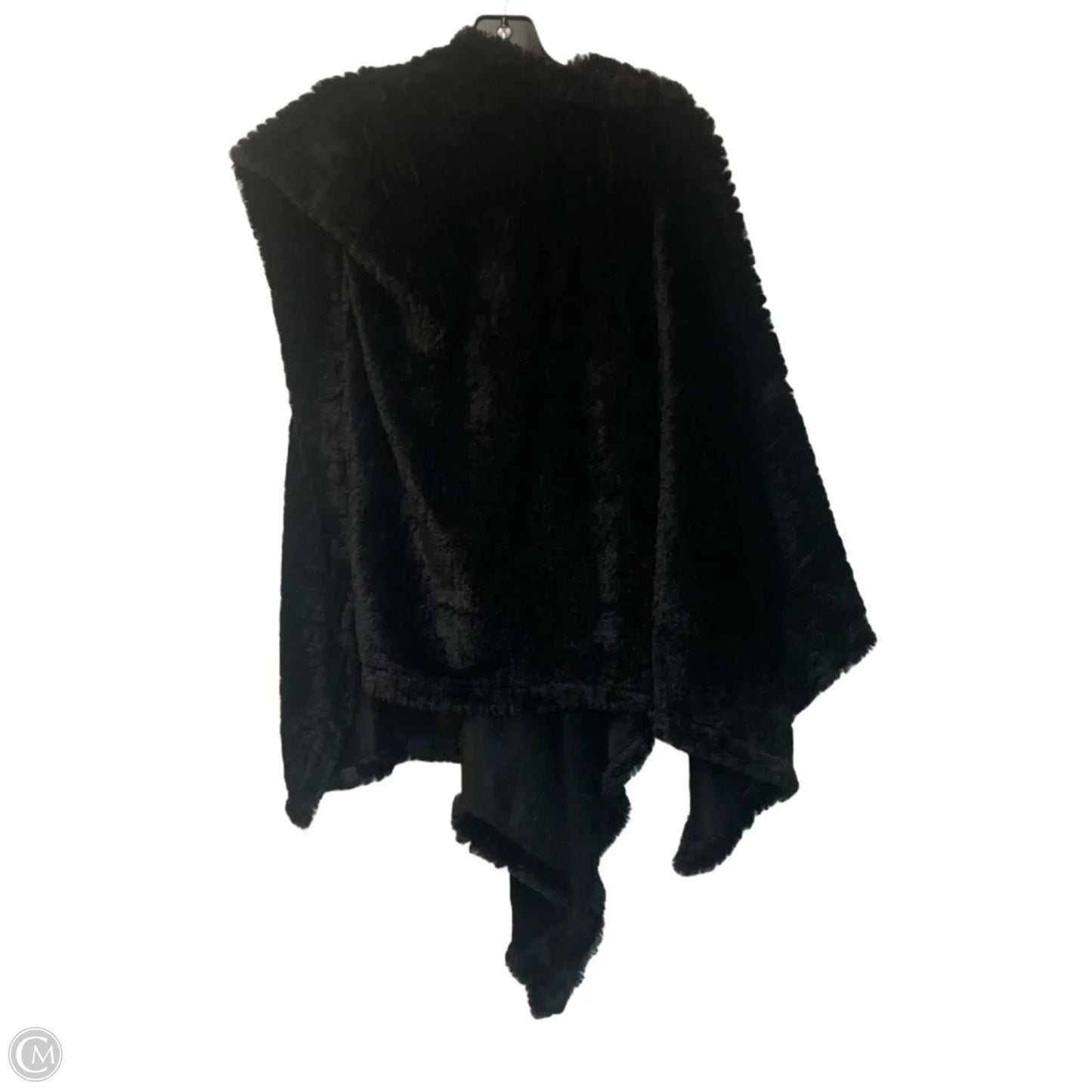 Poncho In Black, Size: Osfm