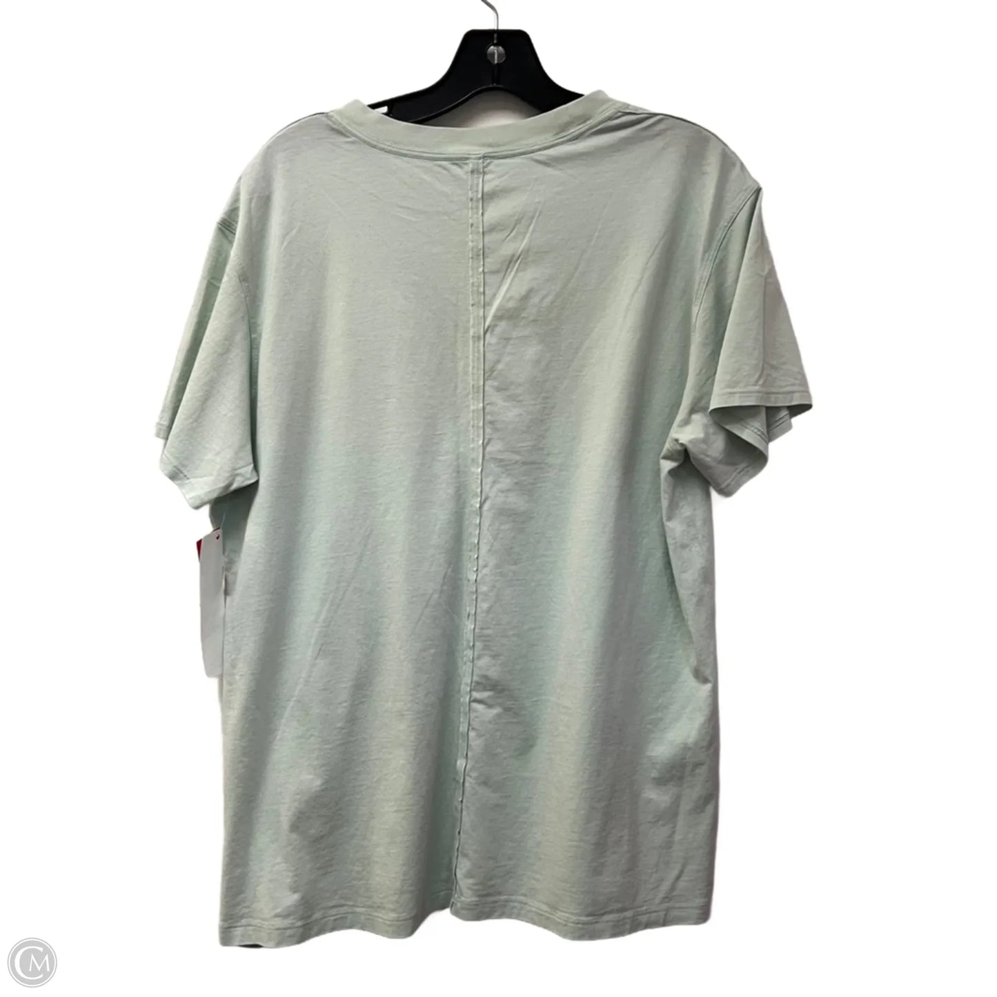 Athletic Top Short Sleeve By Lululemon In Green, Size: L