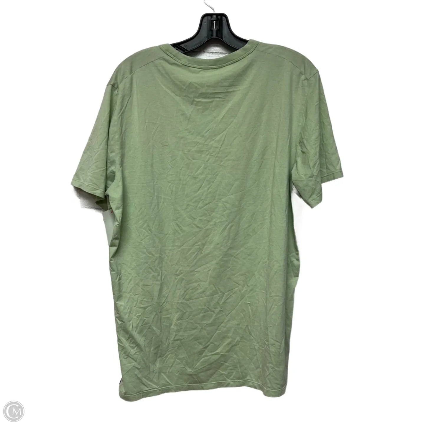 Athletic Top Short Sleeve By Lululemon In Green, Size: M