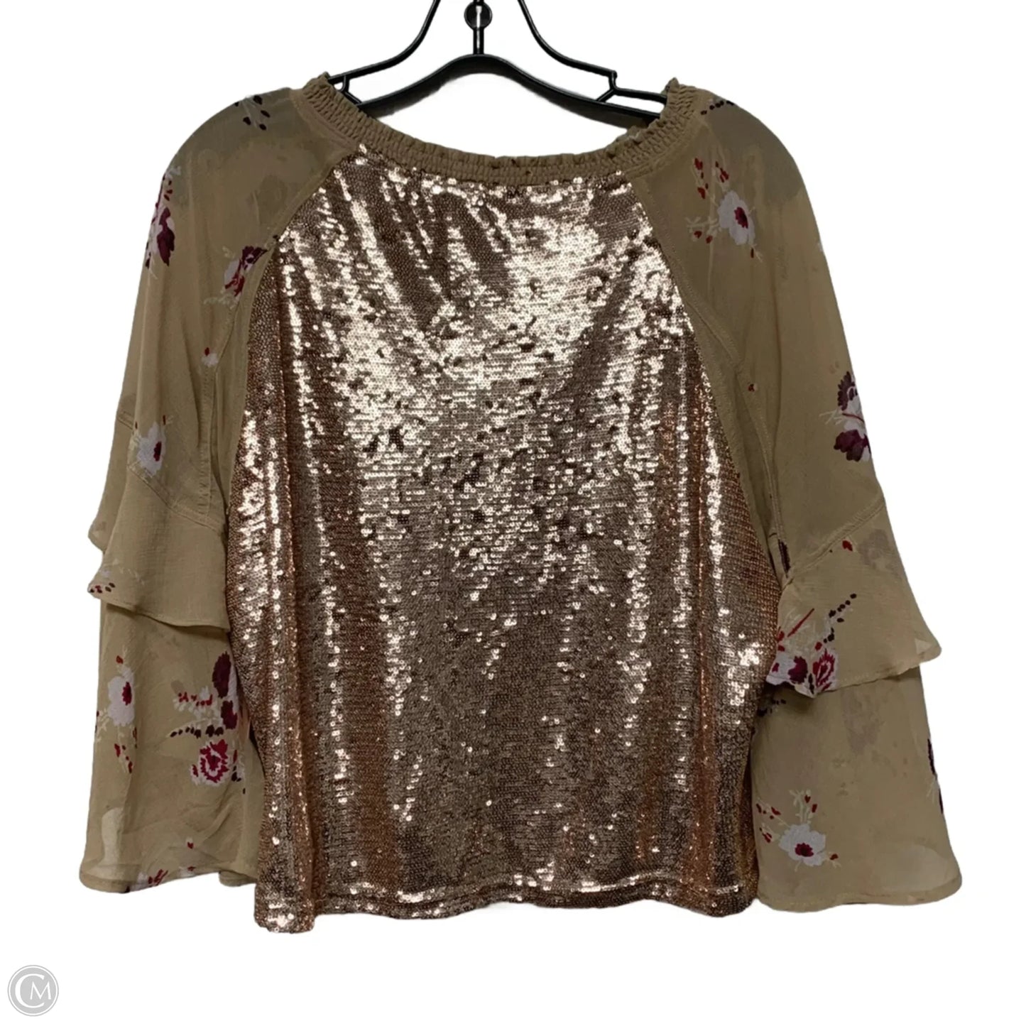 Top 3/4 Sleeve By Free People In Pink, Size: S