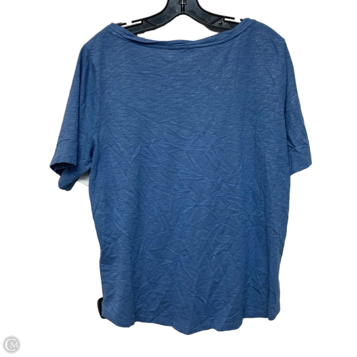 Top Short Sleeve Basic By Talbots In Blue, Size: Xl