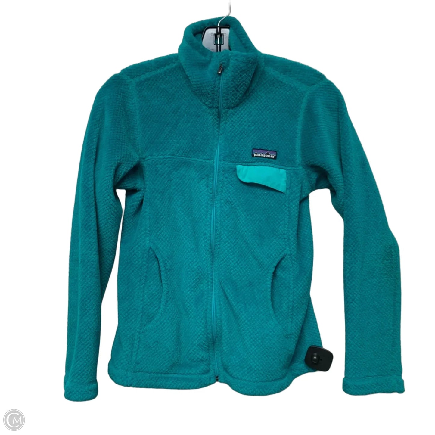Jacket Fleece By Patagonia In Teal, Size: Xs