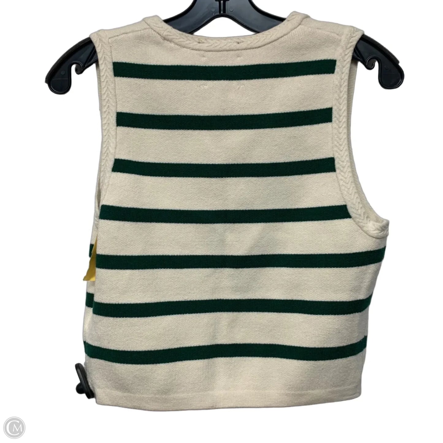 Vest Sweater By Scotch & Soda In Cream & Green, Size: Xs
