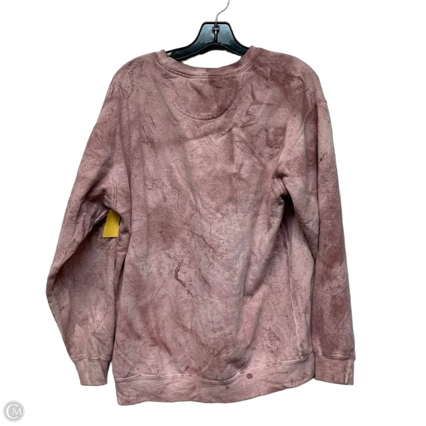 Sweatshirt Crewneck By Comfort Casual In Pink, Size: L