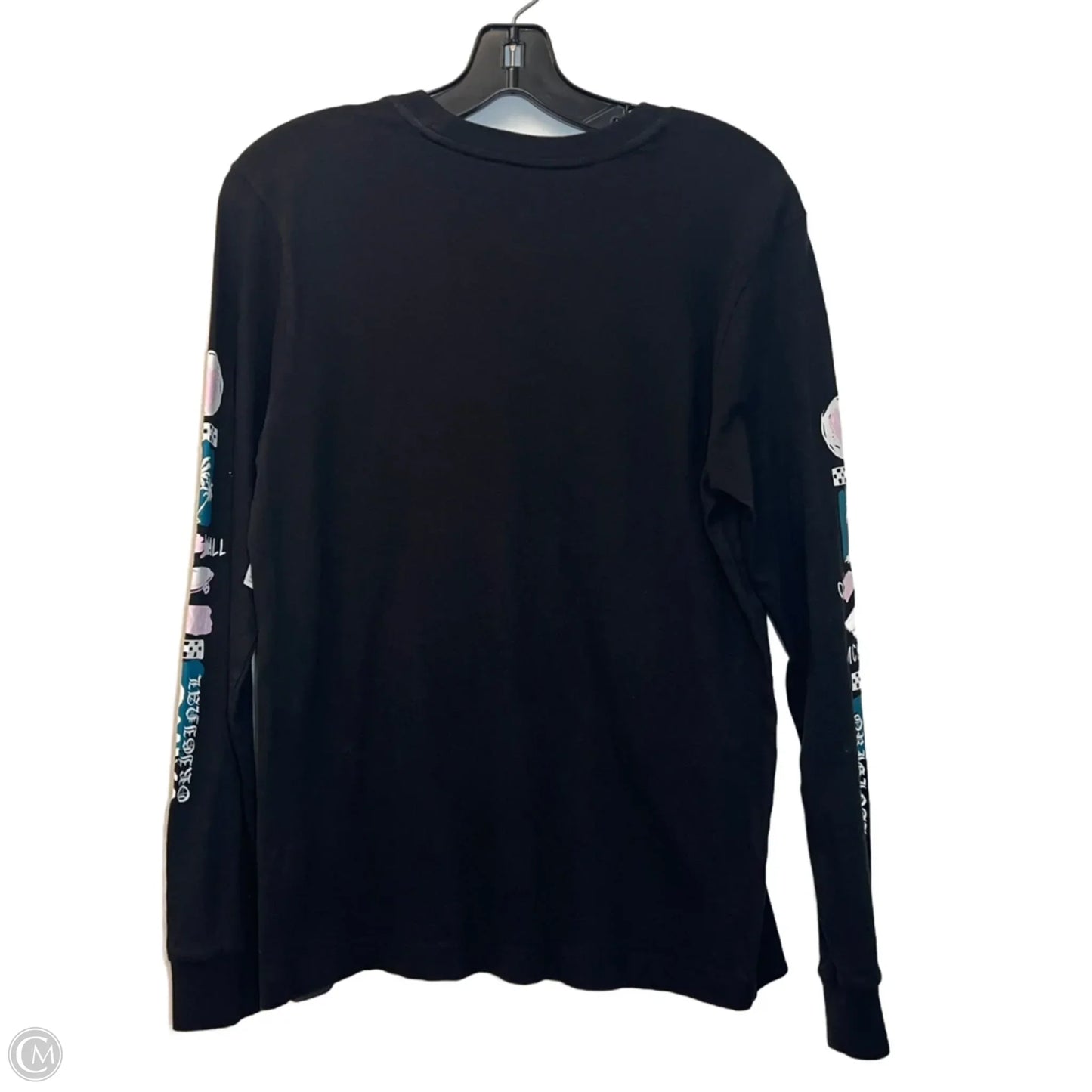 Top Long Sleeve By Vans In Black, Size: S