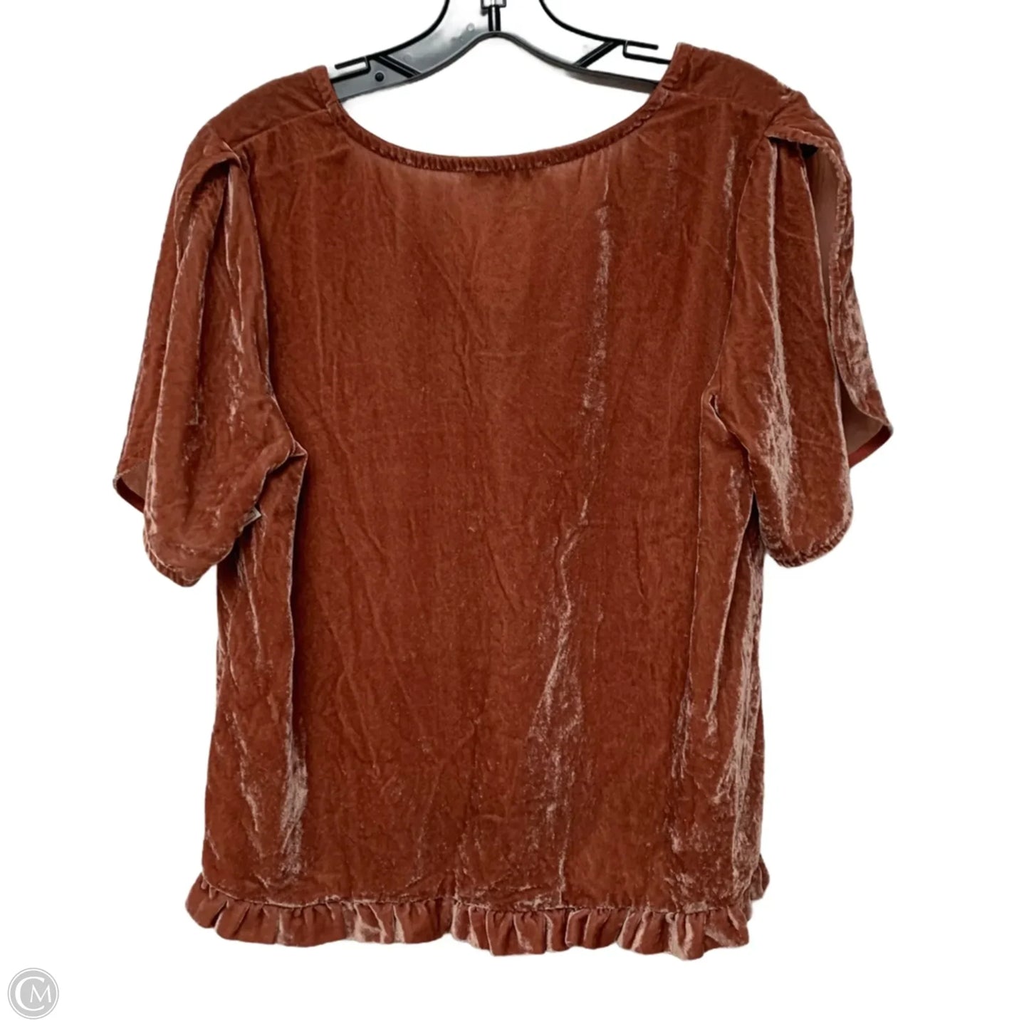 Top Short Sleeve By Madewell In Pink, Size: M