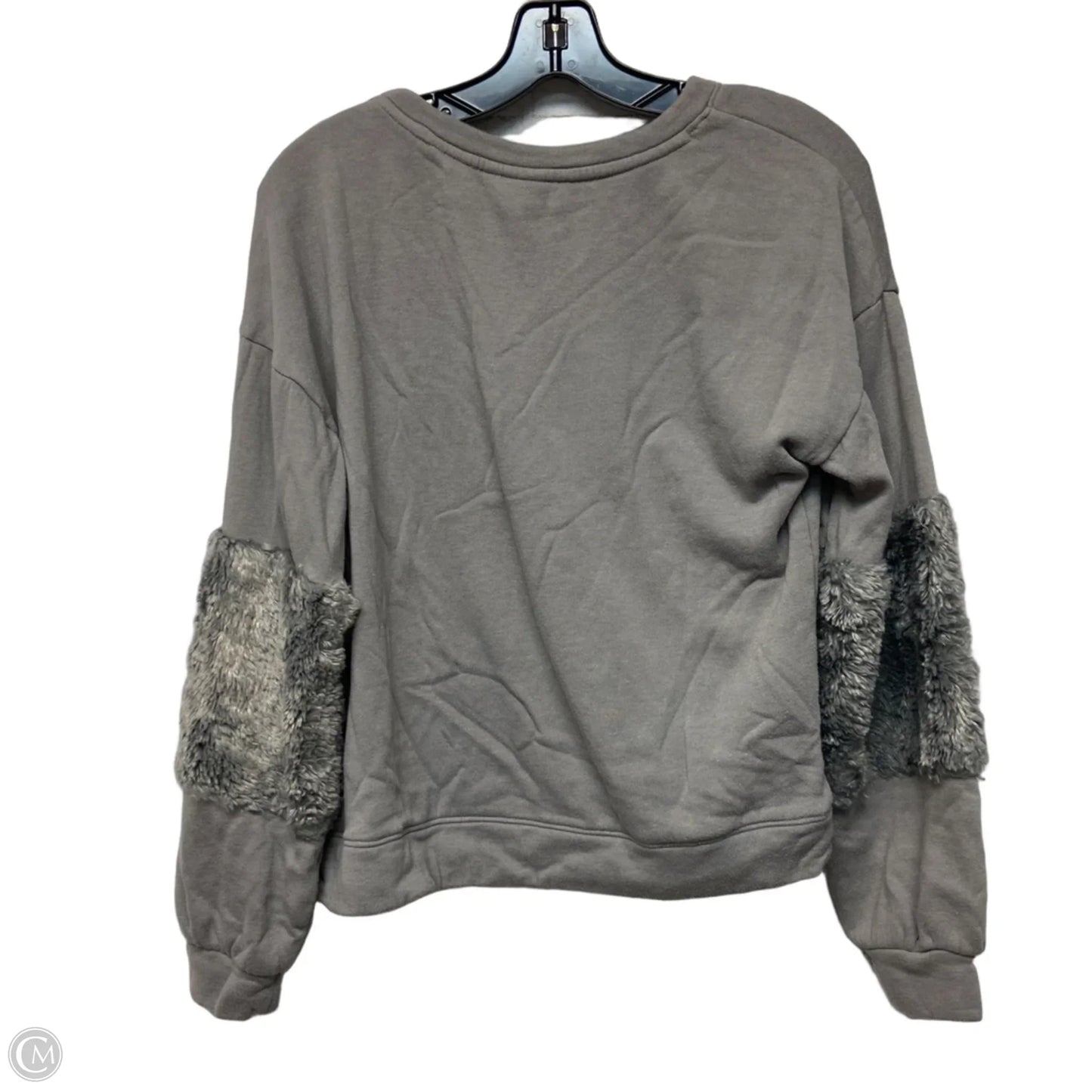 Sweatshirt Crewneck By Kaari Blue In Grey, Size: M