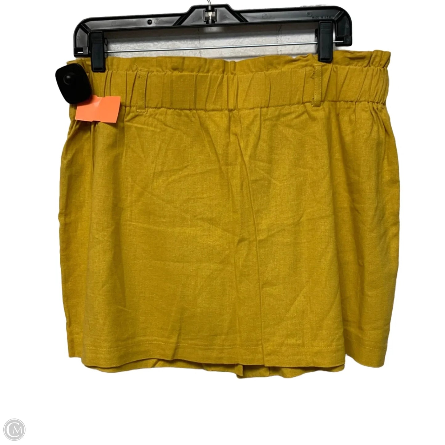 Skirt Mini & Short By Ci Sono In Yellow, Size: Xl