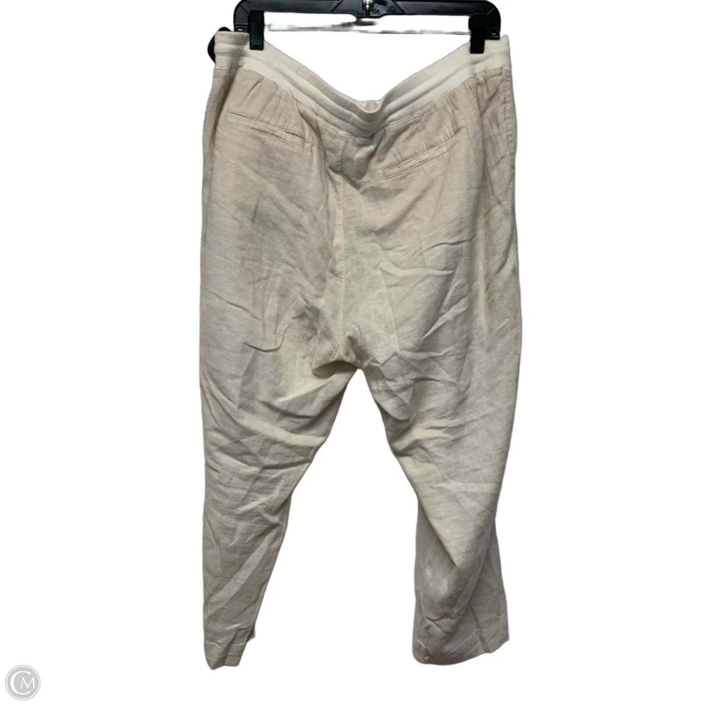 Pants Linen By Susina In Beige, Size: Xl