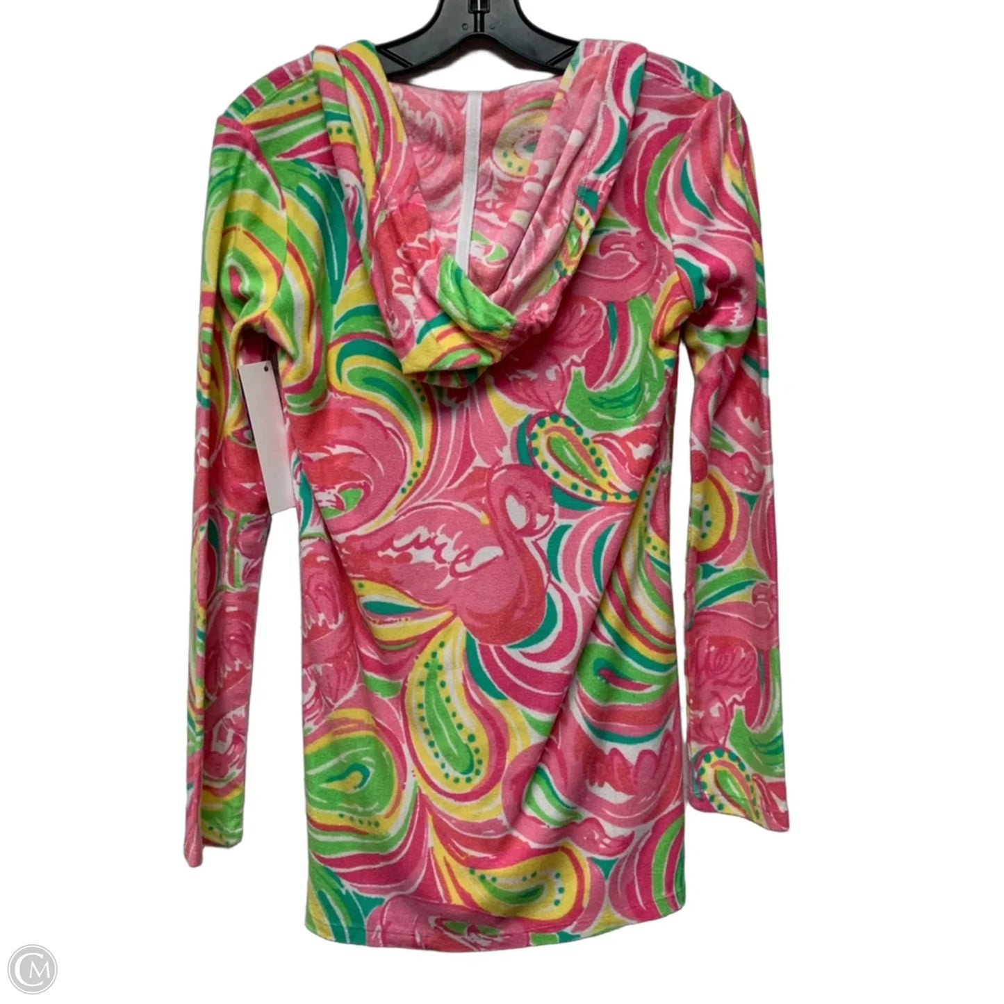 Swimwear Cover-up Designer By Lilly Pulitzer In Green & Pink, Size: Xs