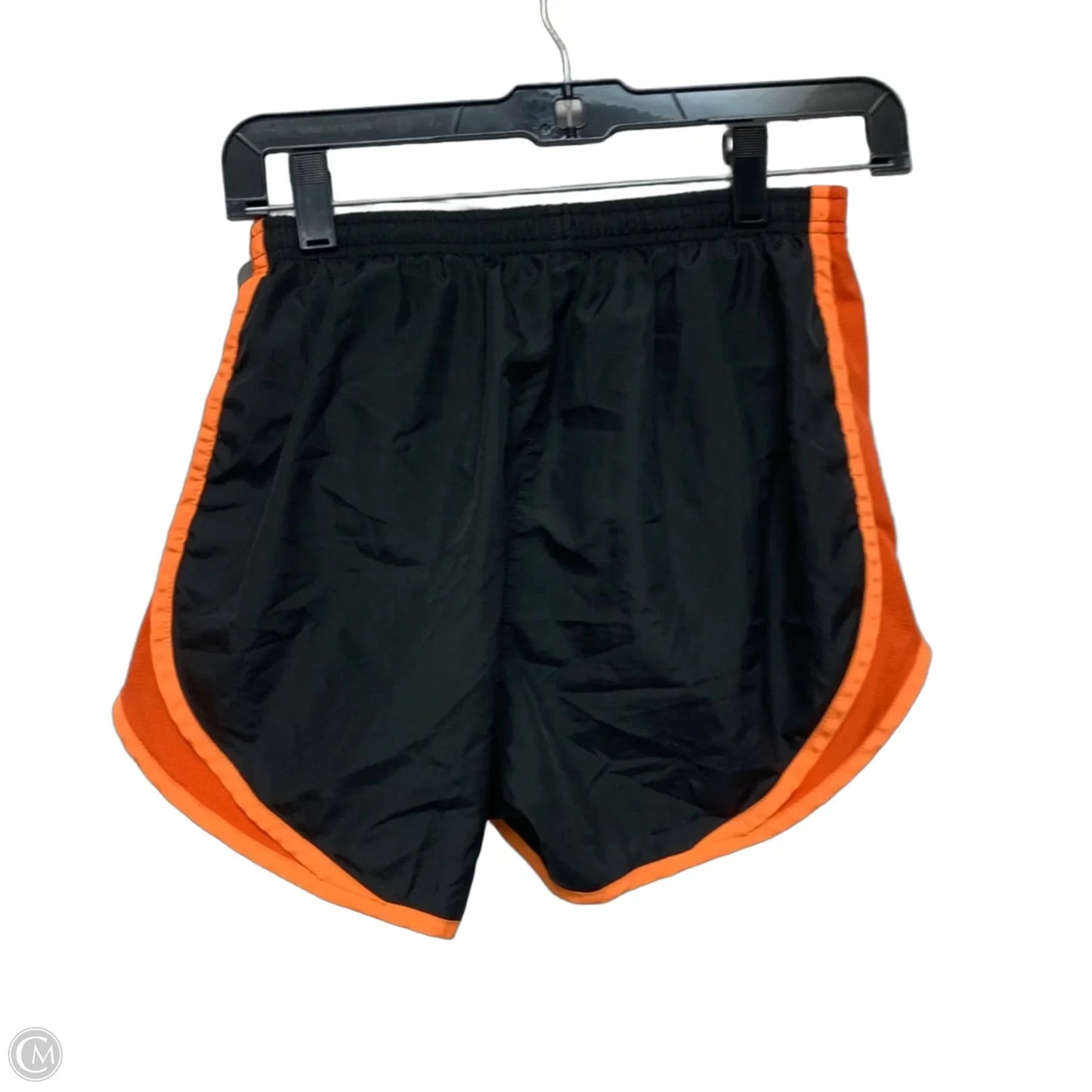 Athletic Shorts By Nike Apparel In Black & Orange, Size: S