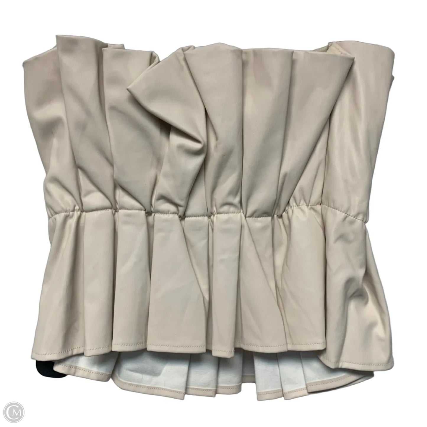 Top Sleeveless By Do + Be In Cream, Size: L