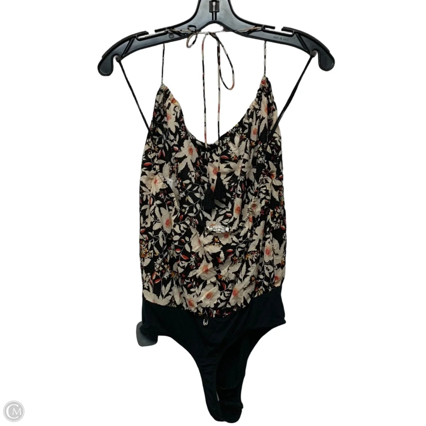 Bodysuit By Free People In Black & Cream, Size: S